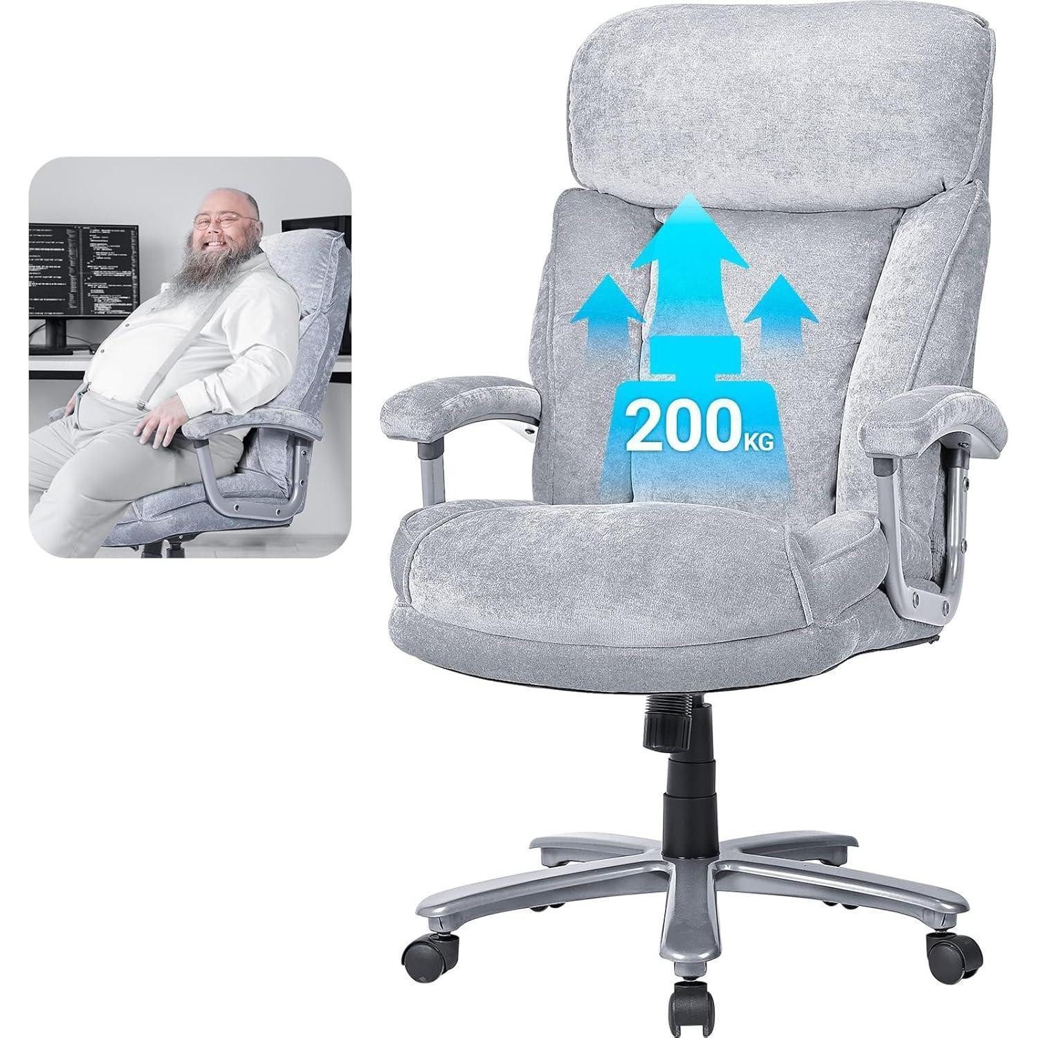 LuxusKollektion Chefsessel Chefsessel Bürostuhl 200KG Ergonomischer XXL Sch günstig online kaufen