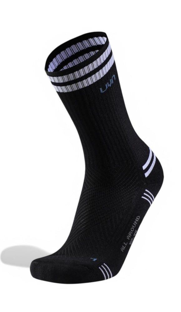 Sportsocken Everyday Crew schwarz/weiss - 1 Paar