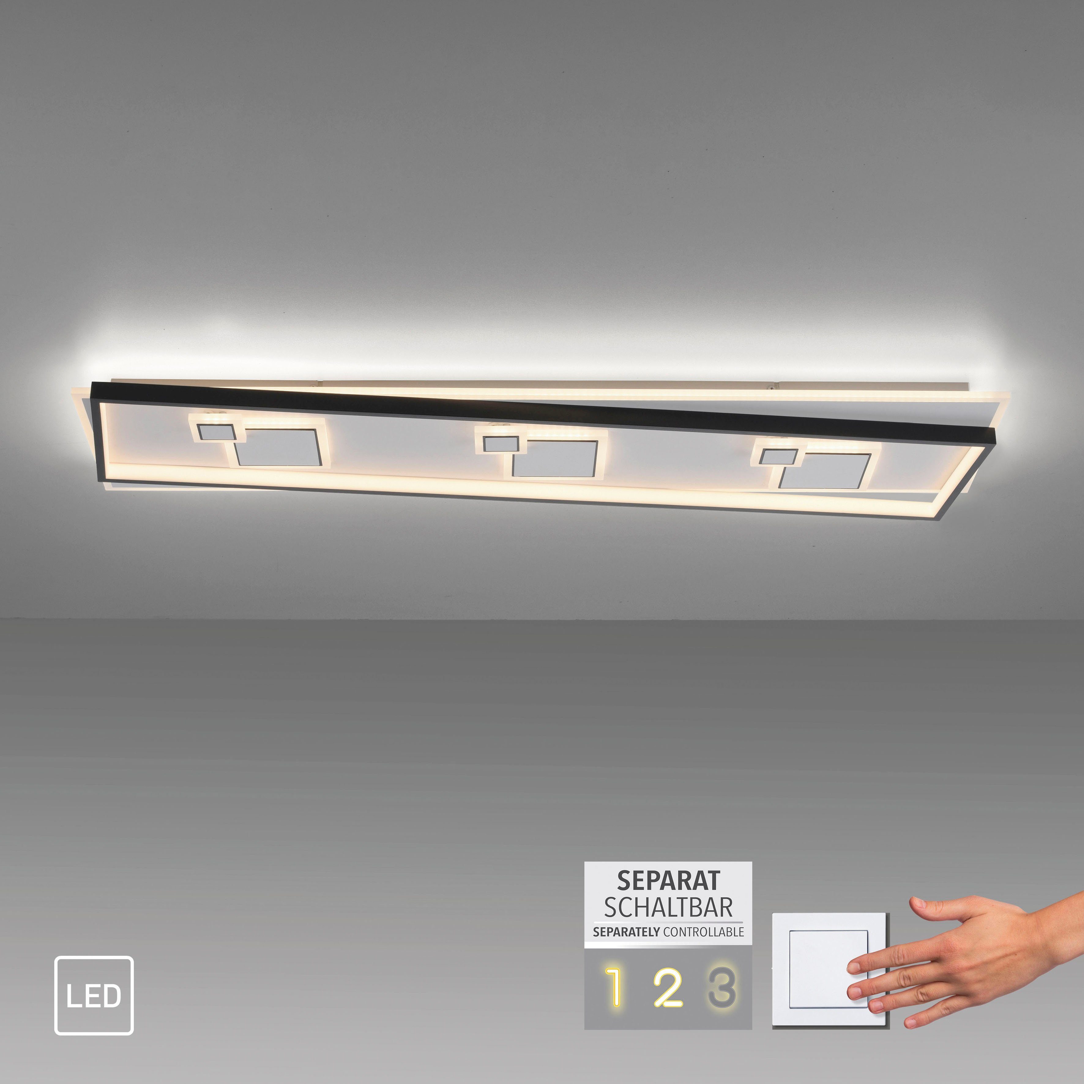Paul Neuhaus Deckenleuchte MAILAK, steuerbar Warmweiß, schaltbar, (Schalter) separat LED, LED integriert, fest getrennt