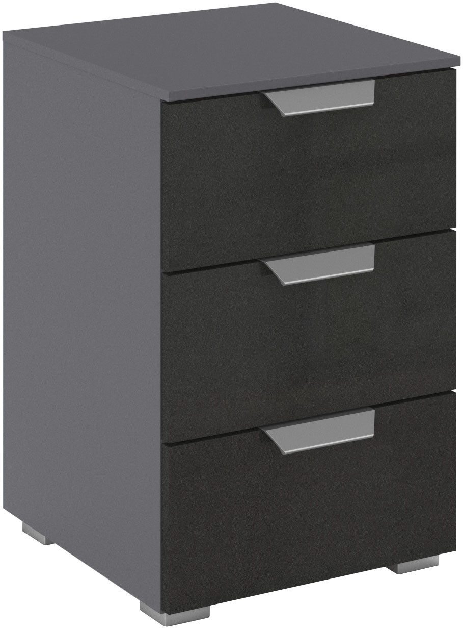 OTTO home Nachtkommode Nachttisch Nachtschrank Schubladen Sideboard Schubladenkommode ORIAS (Breite 40 cm, mit eleganter Dekor- oder Hochglanzfront), mit 3 geräumigen Schubladen für viel Stauraum MADE IN GERMANY