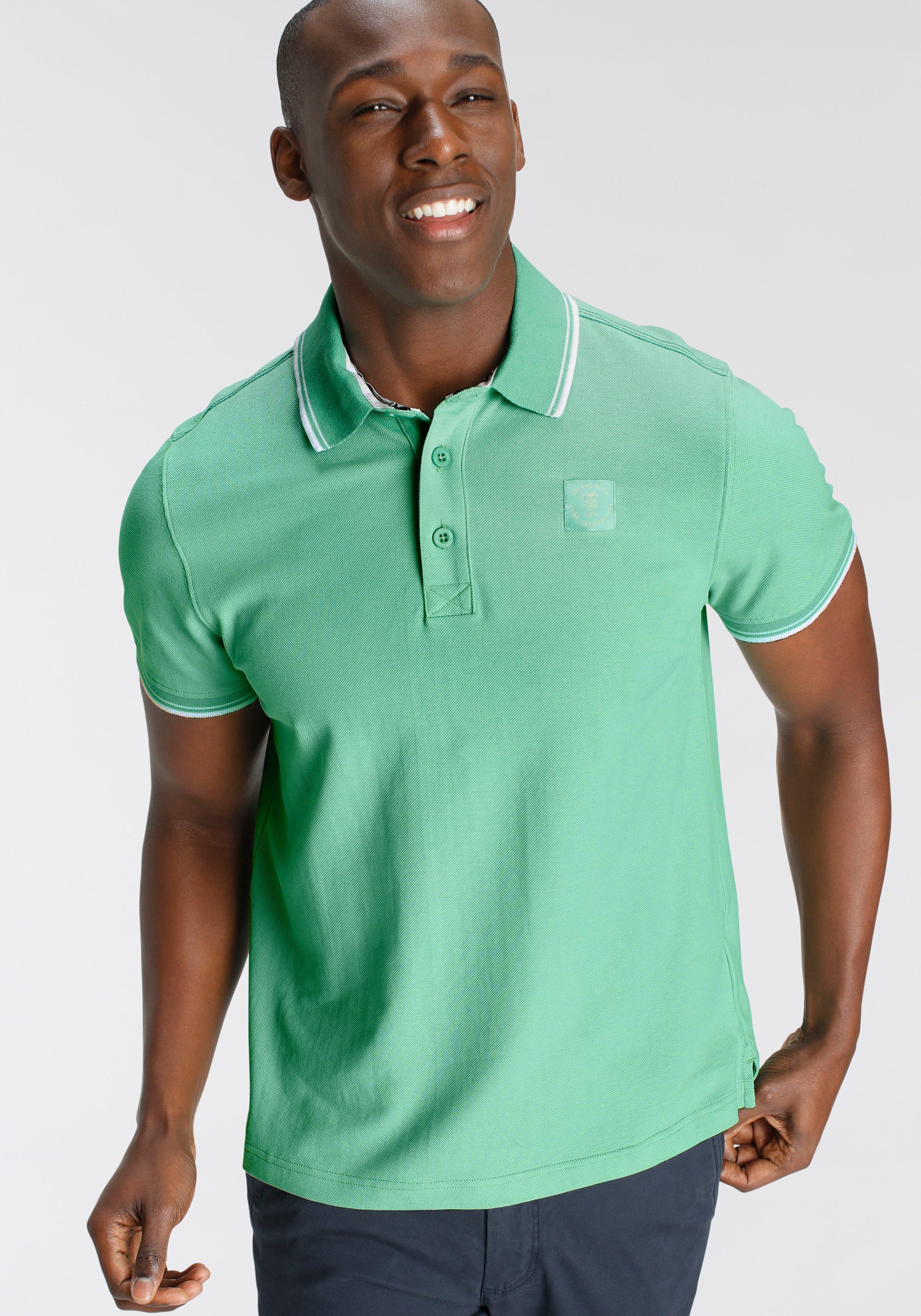 DELMAO Poloshirt Kurzarm, lockere Passform, Polokragen, für Tennis oder Golf