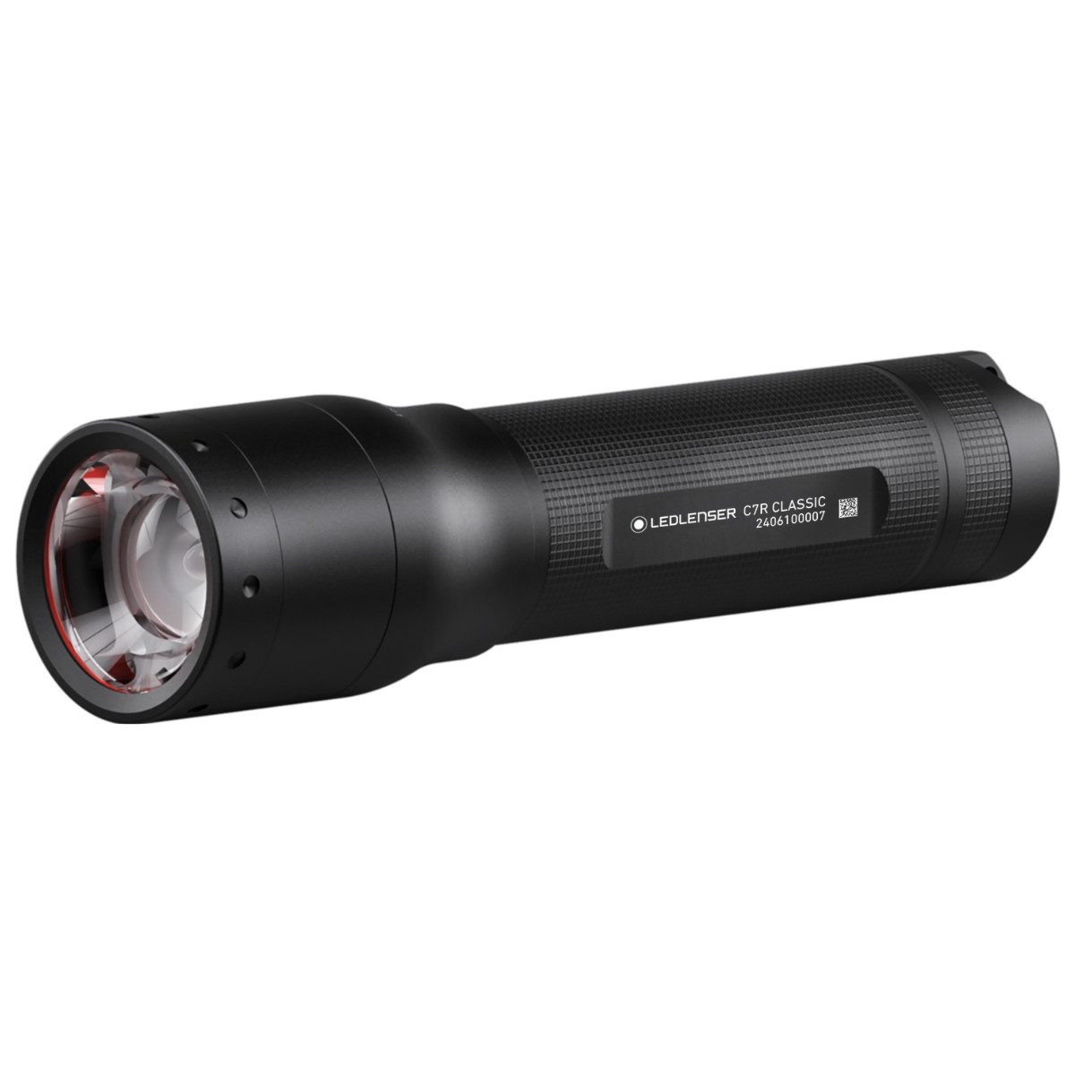 Ledlenser Taschenlampe C7R Classic, 1000 Lumen max., 210m Leuchtweite, IP54, bis 40 Std. Laufzeit, Akku