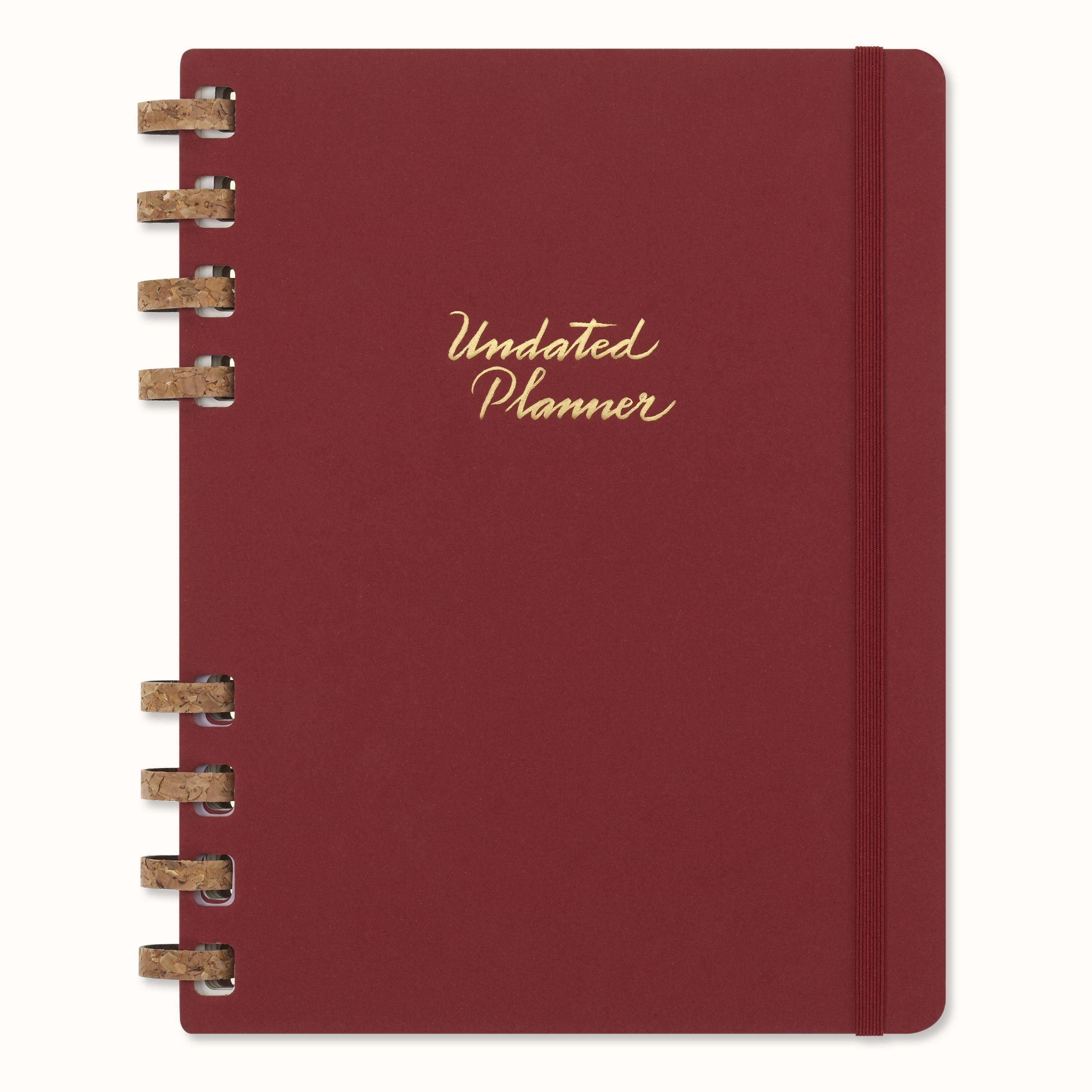 MOLESKINE Terminkalender Moleskine Undatierter Life Kalender mit Spiralbindung, XL 19X25, Cr...
