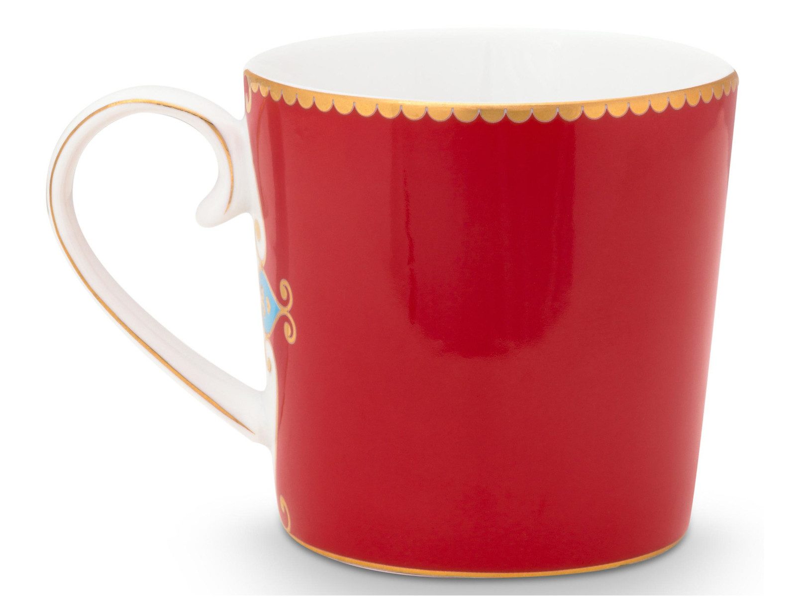 PiP Studio Becher Love Birds Medallion Red Henkelbecher Small 0,15l Set2, Porzellan – Bild 4 von 5