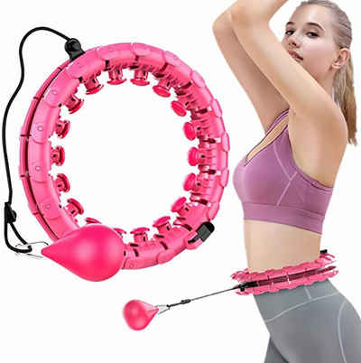 DOPWii Hula-Hoop-Reifen Smart Fitness für Erwachsene zur Gewichtsabnahme und Massage, Hula-Ring, 24 Segmente verstellbare Größe fällt Nicht