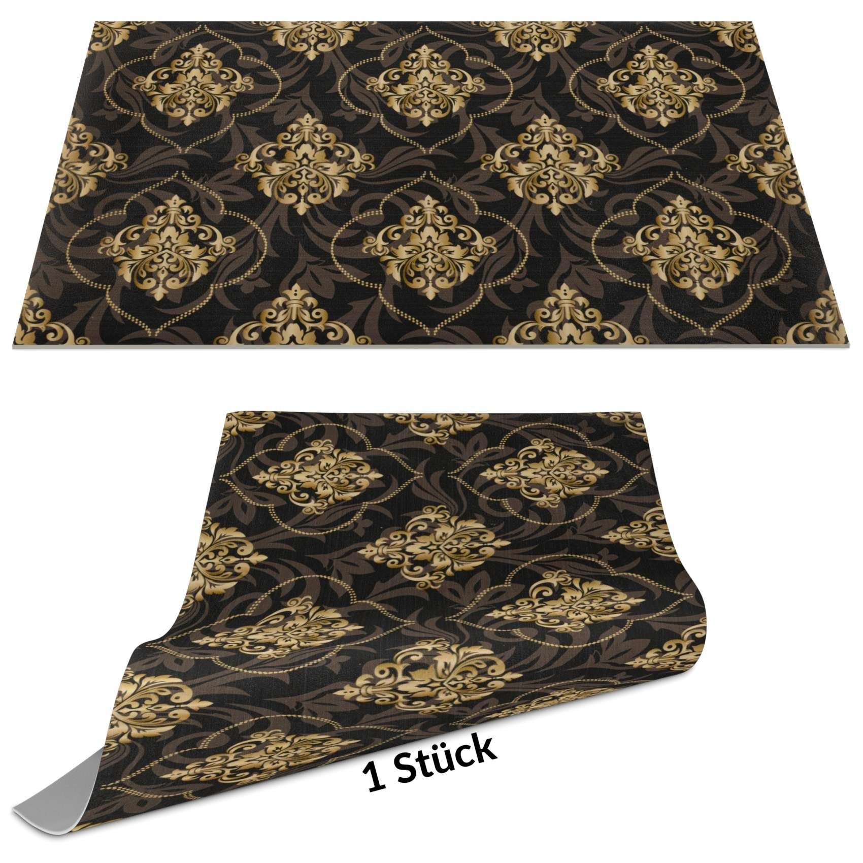 ANRO Platzset DEIN Platzdeckchen Servierdeckchen Soft Tischset Tellerunterleger, (Einzelstück, 1-St., einzelverpackt), Glatt, leichte Narbung 45x30cm Rankenmuster