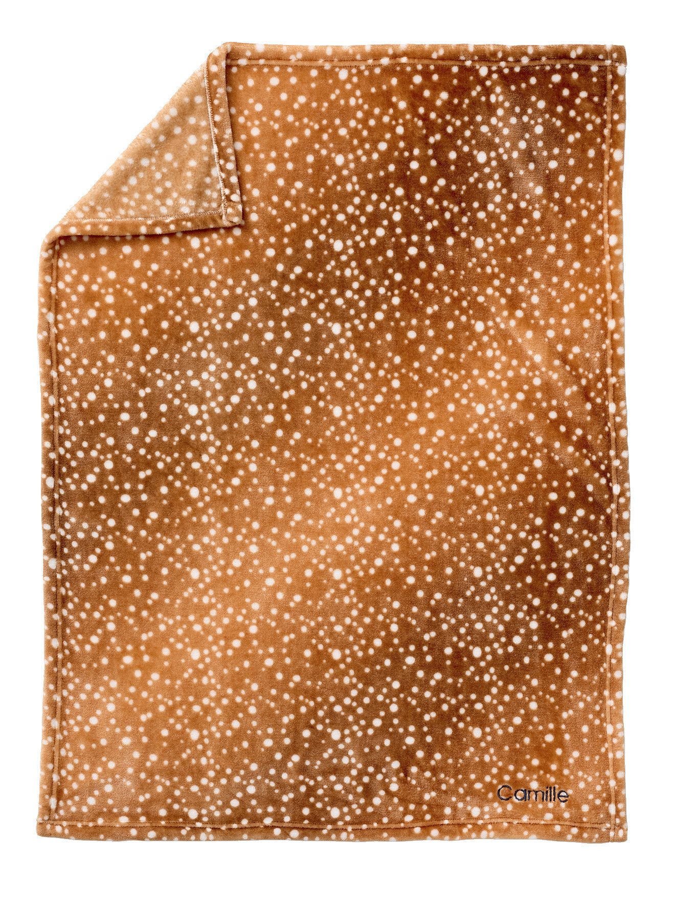 Babydecke Kinderzimmer Fleecedecke mit Karomuster, vertbaudet