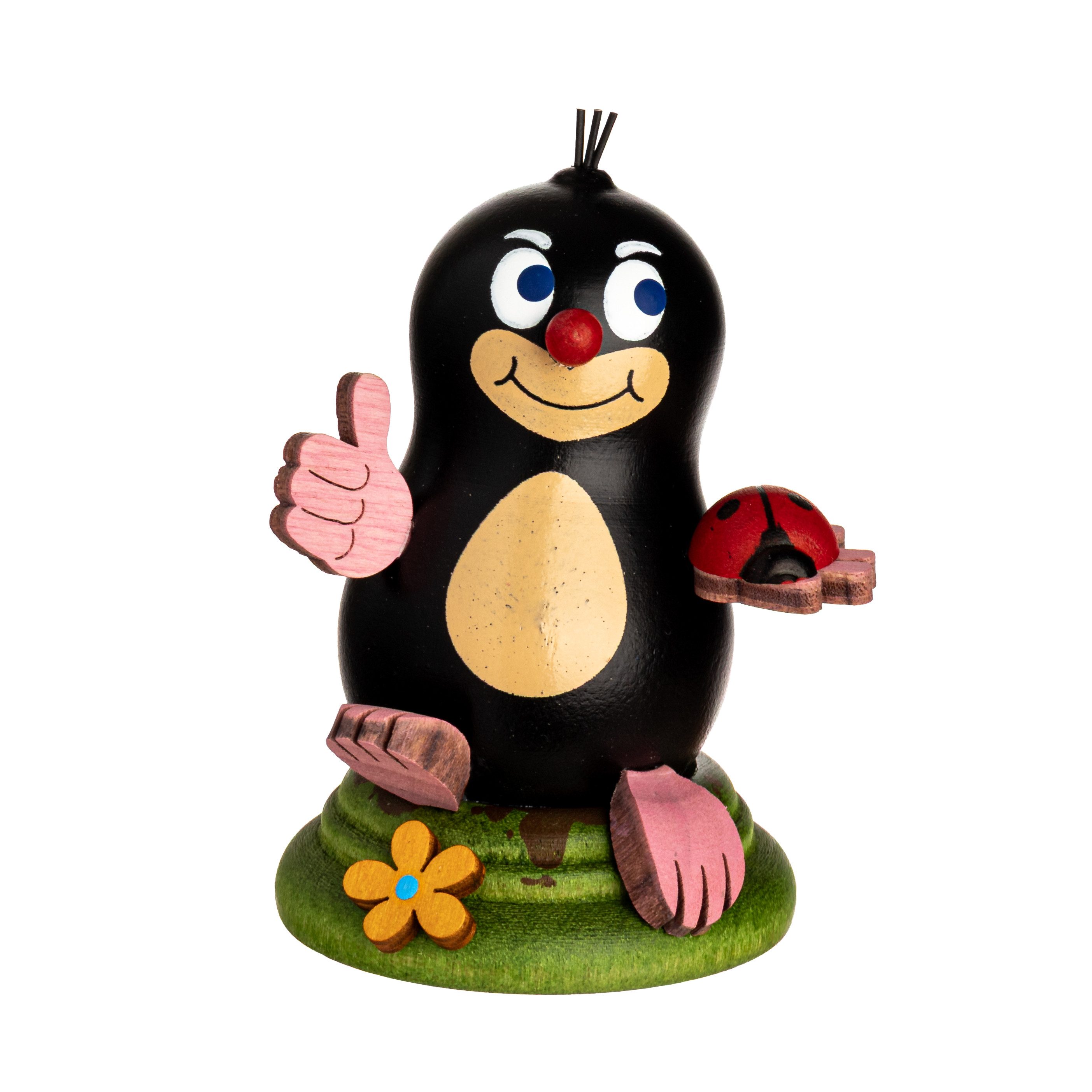 Kuhnert Dekofigur Deko Maulwurf - aus Holz - Michel - ca. 6 cm groß, als ch günstig online kaufen