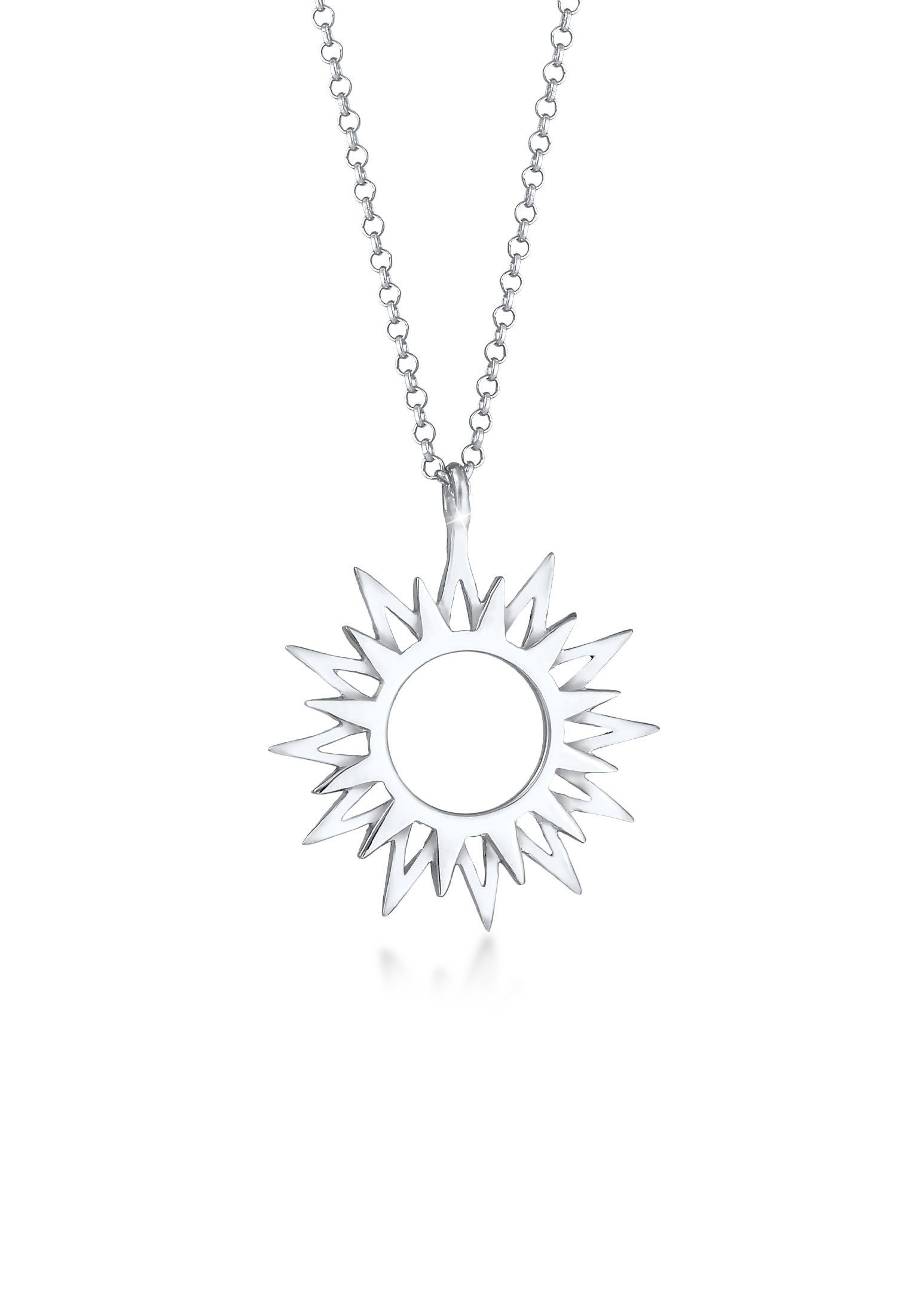 Elli Kette mit Anhänger Sonne Sun Strahlen Astro Symbol 925 Silber, Sonne günstig online kaufen