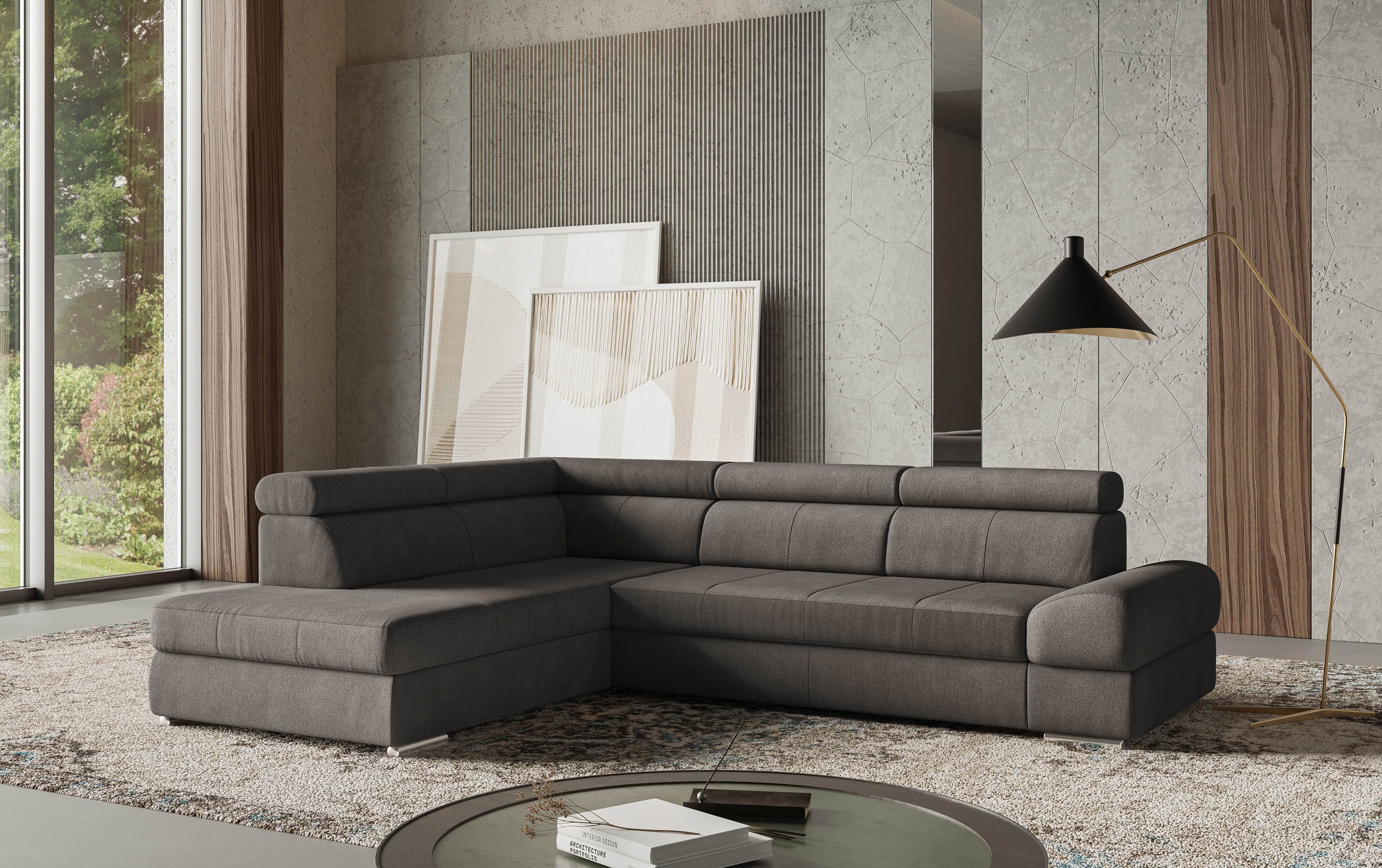 sit&more Ecksofa "Broadway L-Form", mit verstellbaren Kopfteilen, wahlweise günstig online kaufen