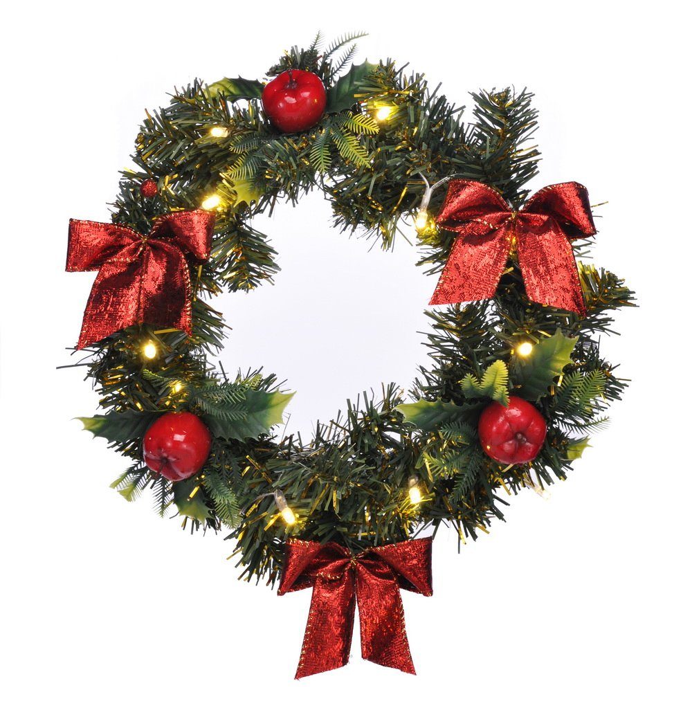 Haushalt International LED-Girlande Beleuchteter LED Weihnachts-Türkranz, W günstig online kaufen