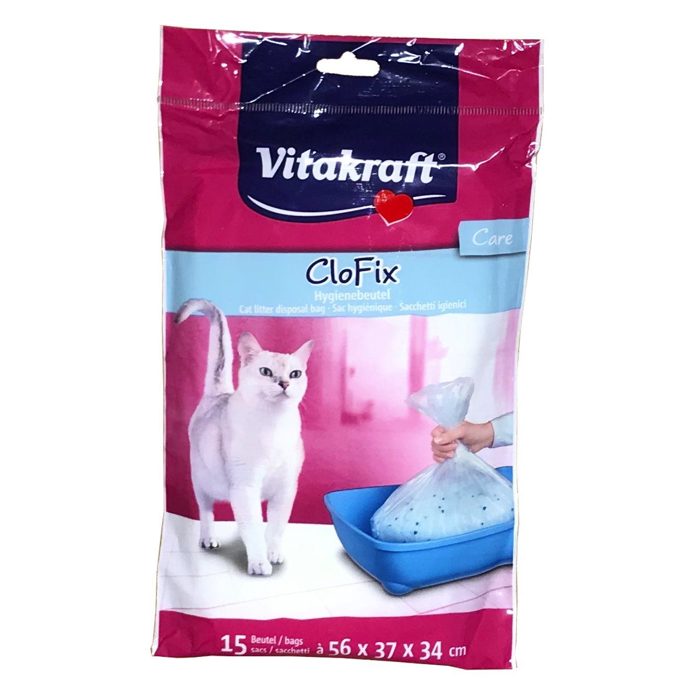 Vitakraft Katzentoilette CloFix Beutel für Katzentoilette - 15 Beutel von Vitakraft