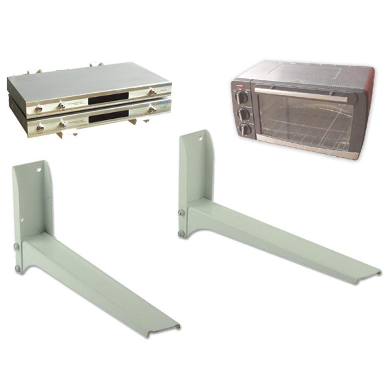 Drall Instruments Mikrowellen-Wandhalterung H76WK, (2-tlg., aufklebbare Gummistopper)