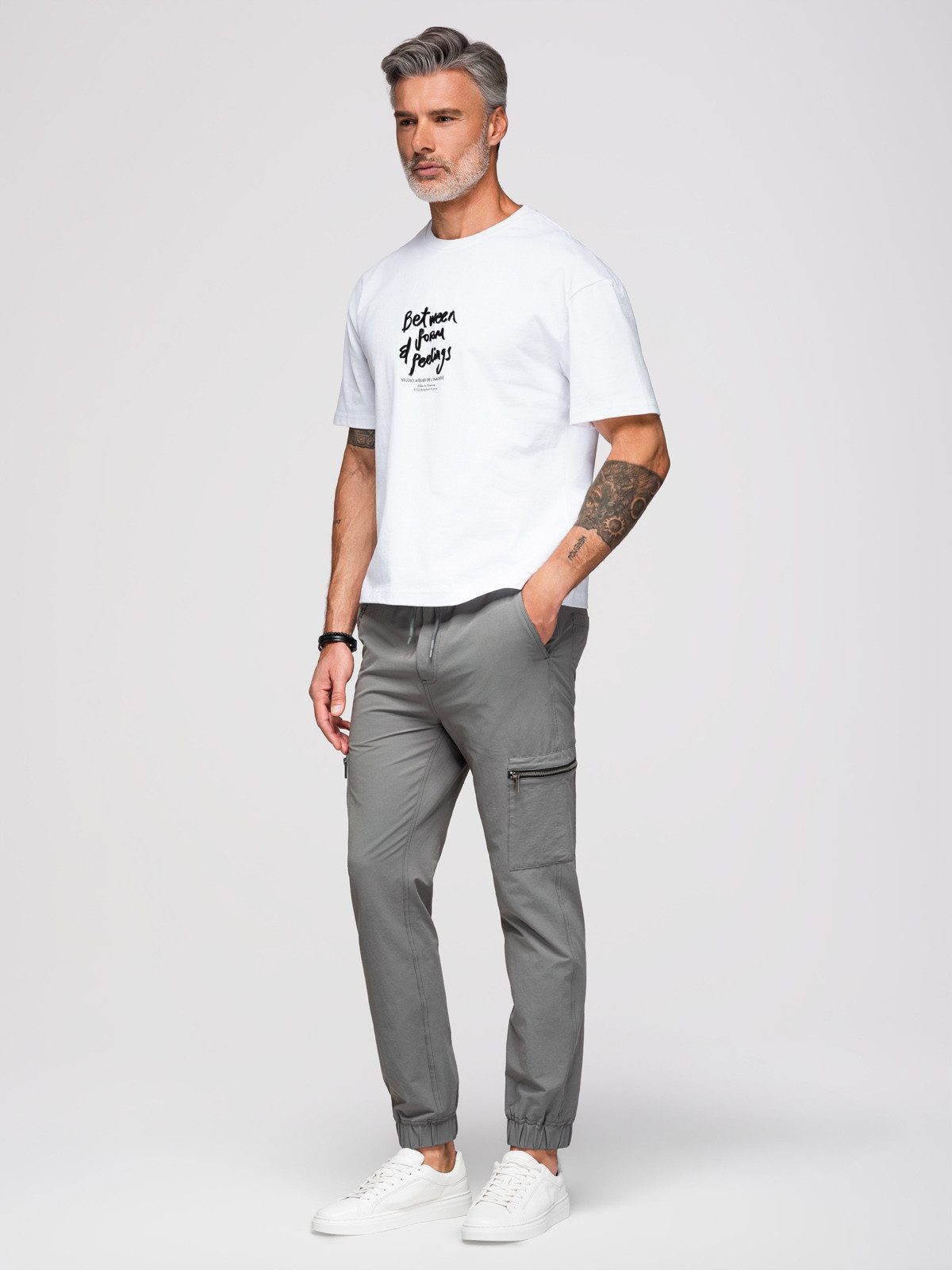 OMBRE Cargohose Herren-Jogginghose mit Cargotaschen