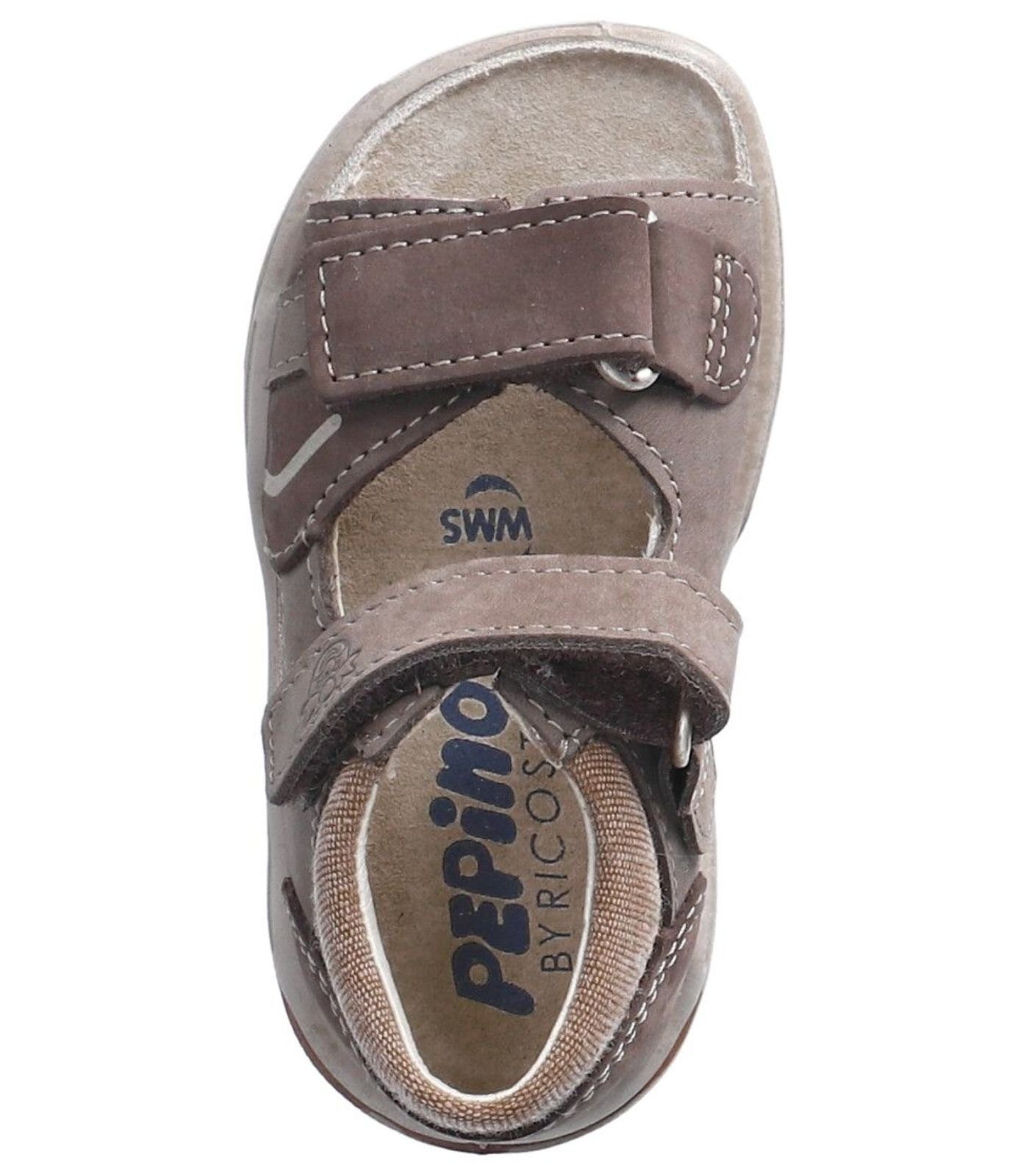 Ricosta Braun Veloursleder/Textil Sandalen Riemchensandalette Pepino