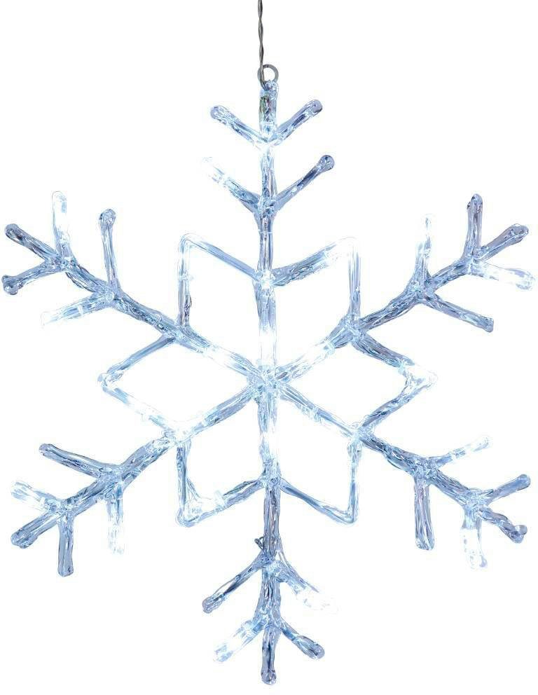 EGLO LED Dekolicht ANTARCTICA, LED fest integriert, Kaltweiß, weiß / inkl. 24 x LED-Platine (je 0,066W) / LED Schneeflocke / Winter