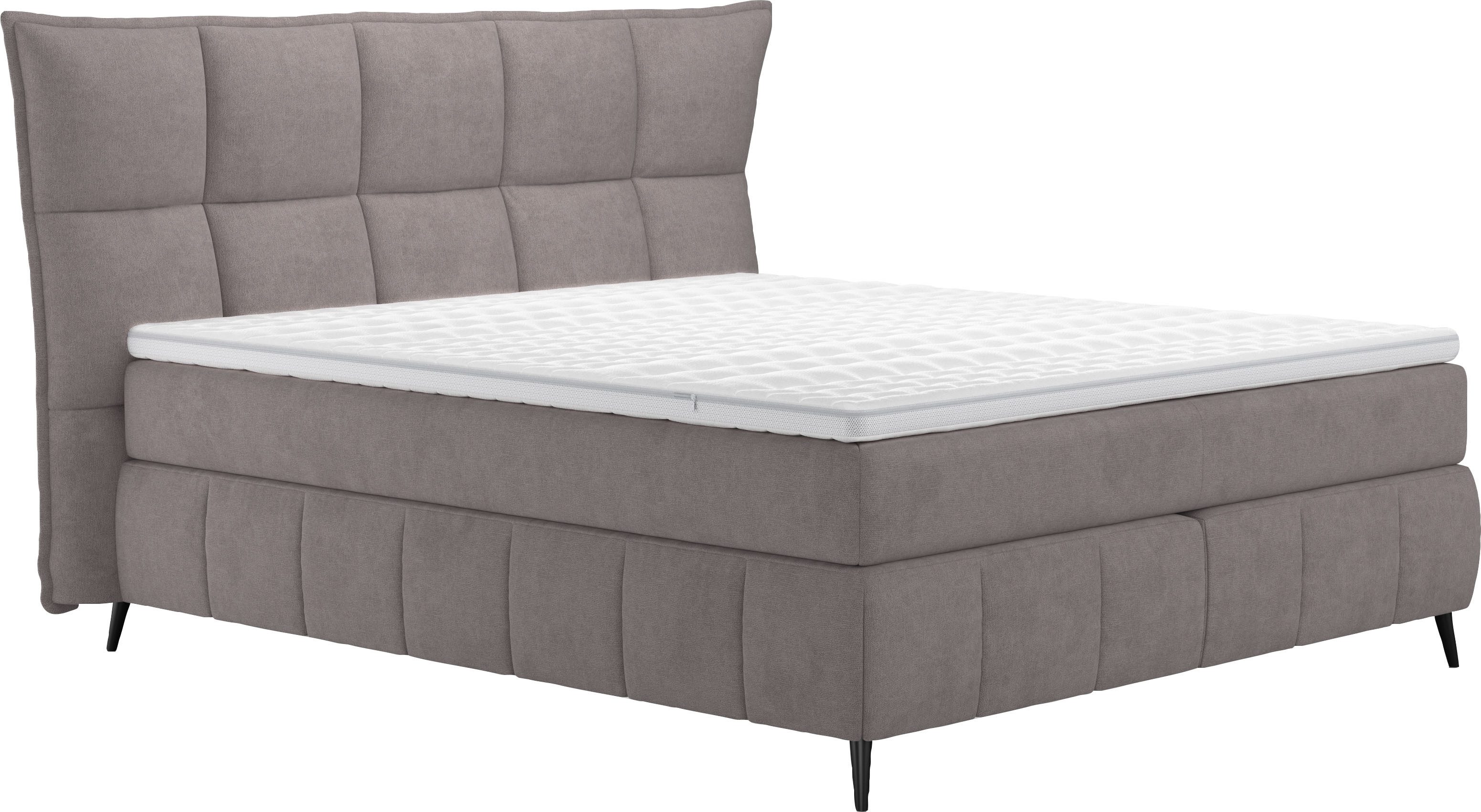 COTTA Boxspringbett Sarah, inkl. Topper, 2 Matratzenkerne, Härtegrade H2, H3 oder H4