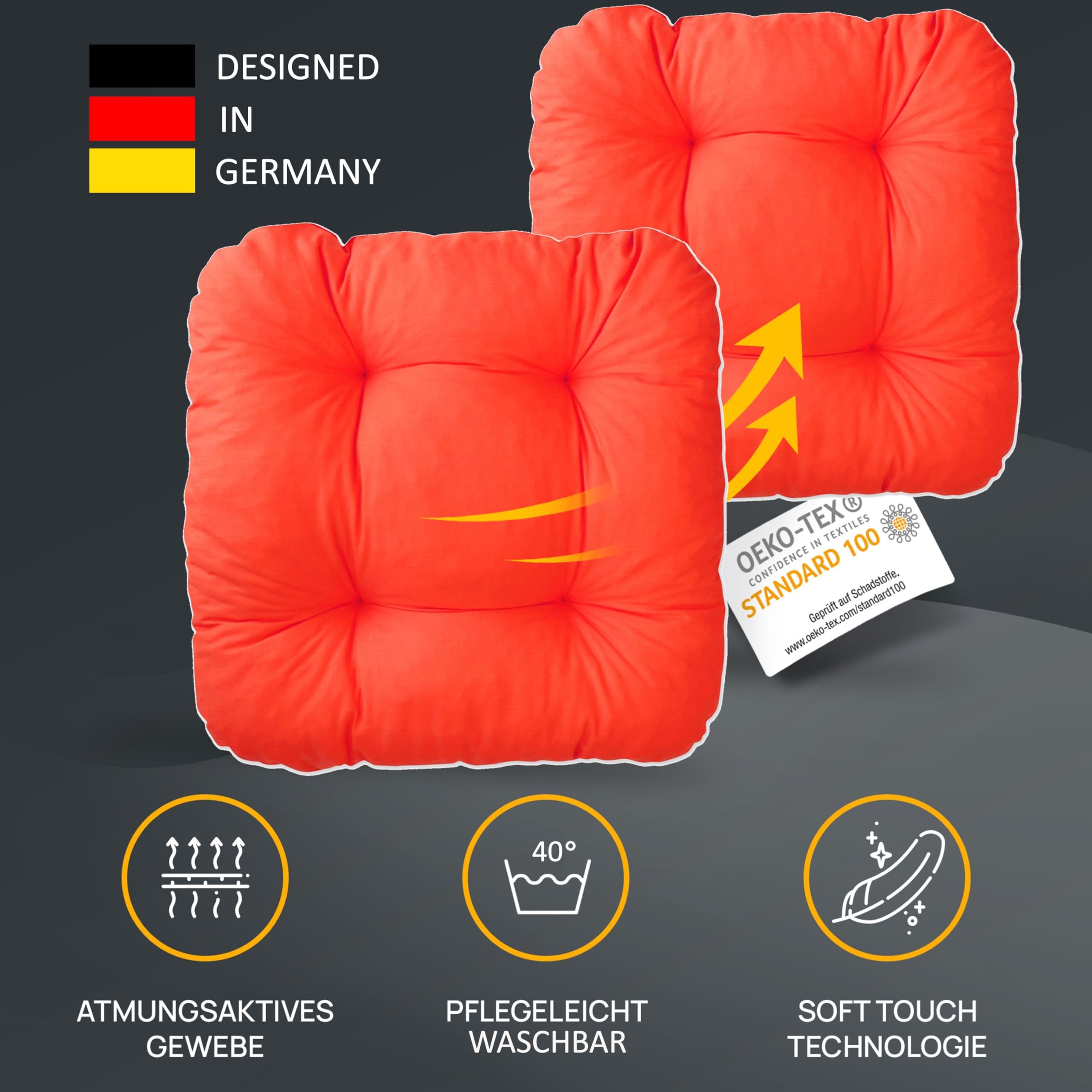 LILENO HOME Stuhlkissen Sitzkissen für Gartenstuhl, günstig online kaufen