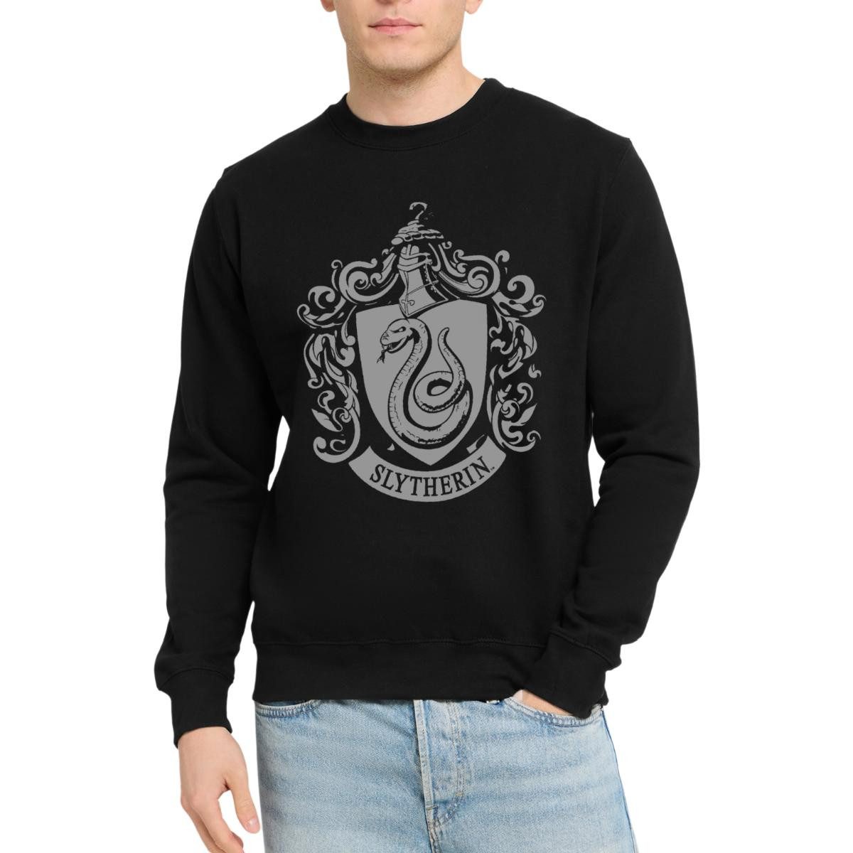 Spreadshirt Sweatshirt Harry Potter Slytherin Banner Wappen Unisex Pullover (1-tlg)