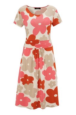 Aniston SELECTED Sommerkleid mit grafischem Blumendruck - Jedes Teil ein Unikat - NEUE KOLLEKTION