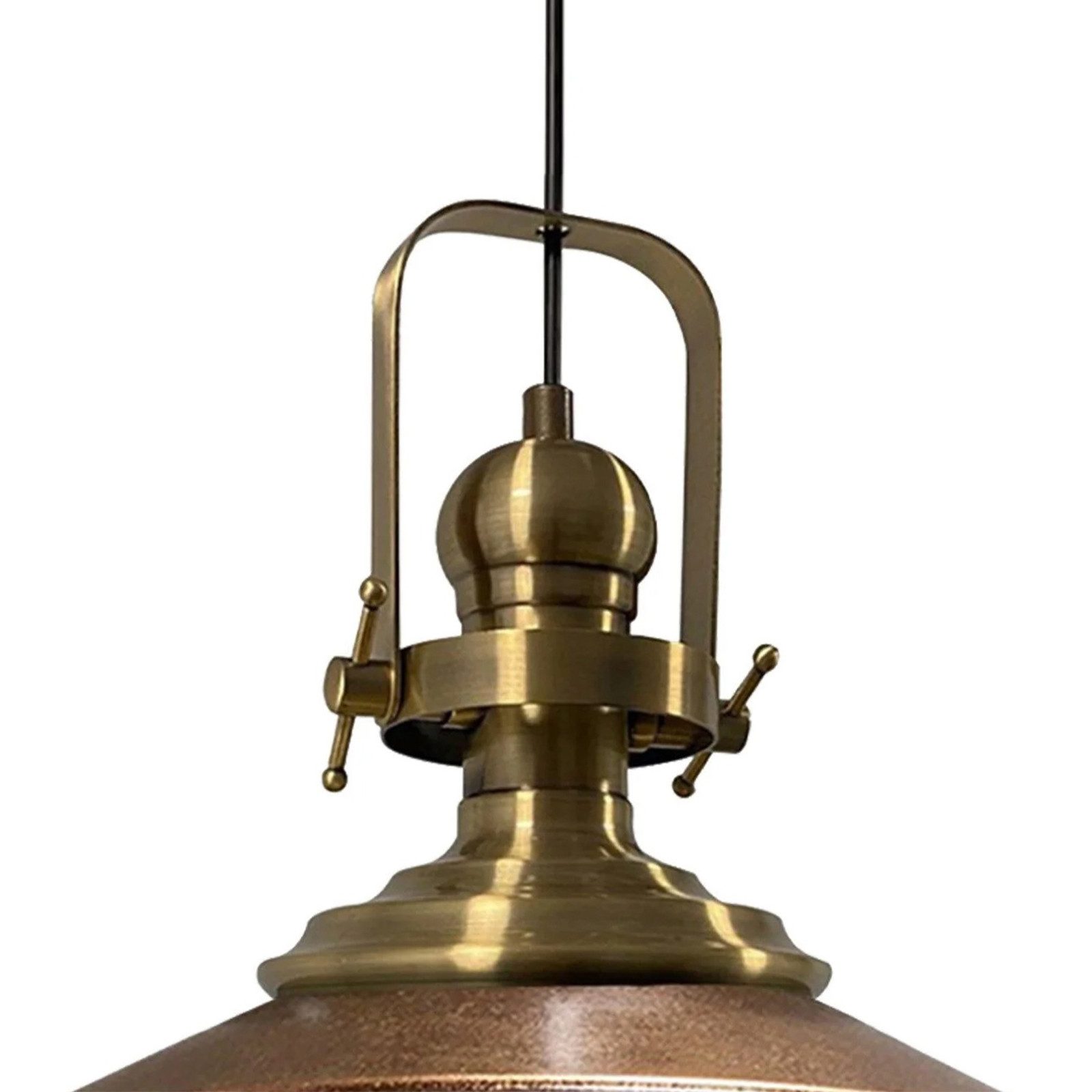 Bamyum Pendelleuchte Bamyum Pendelleuchte I Aslet l Ø41 cm E27 Metall Vintage Lampe, ohne Leuchtmittel