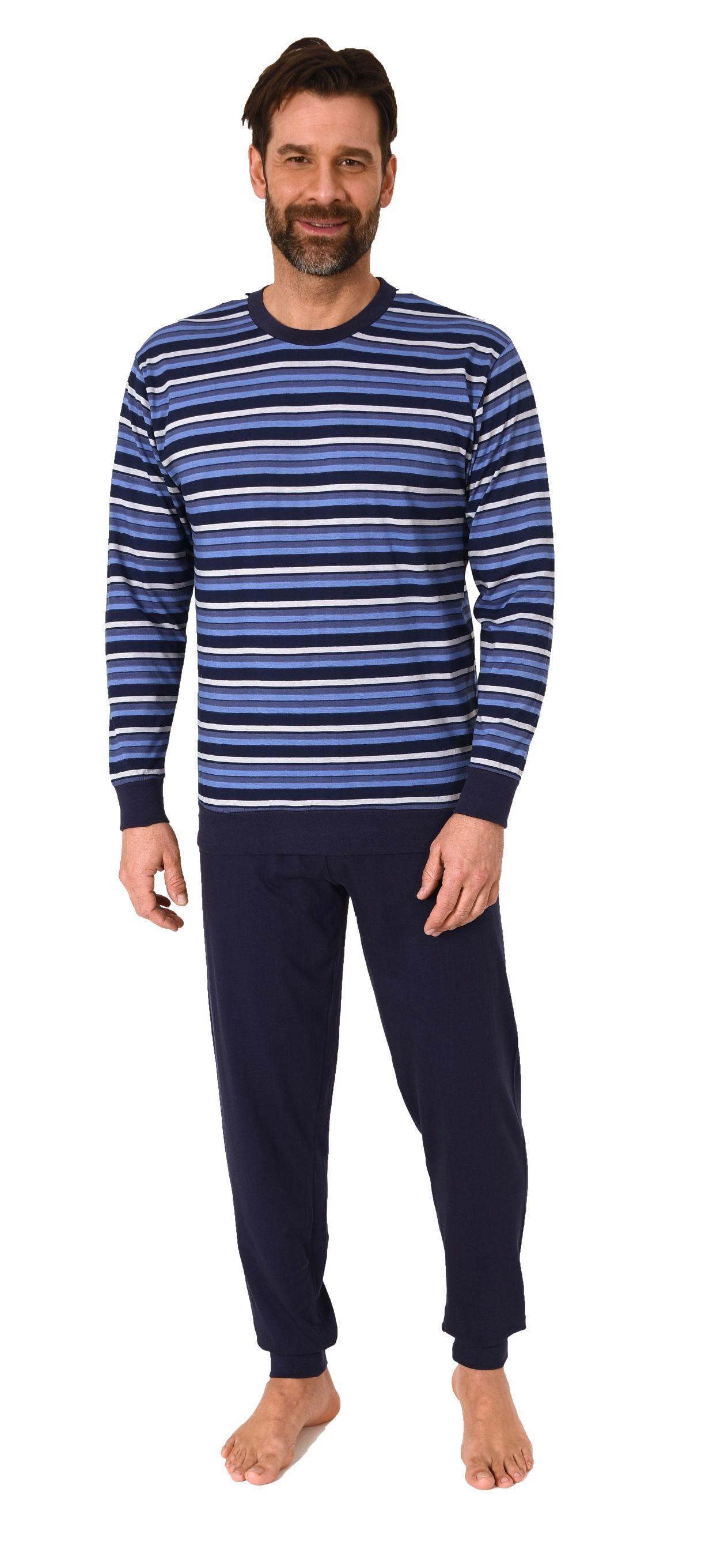 Normann Pyjama Normann Herren Schlafanzug langarm günstig online kaufen