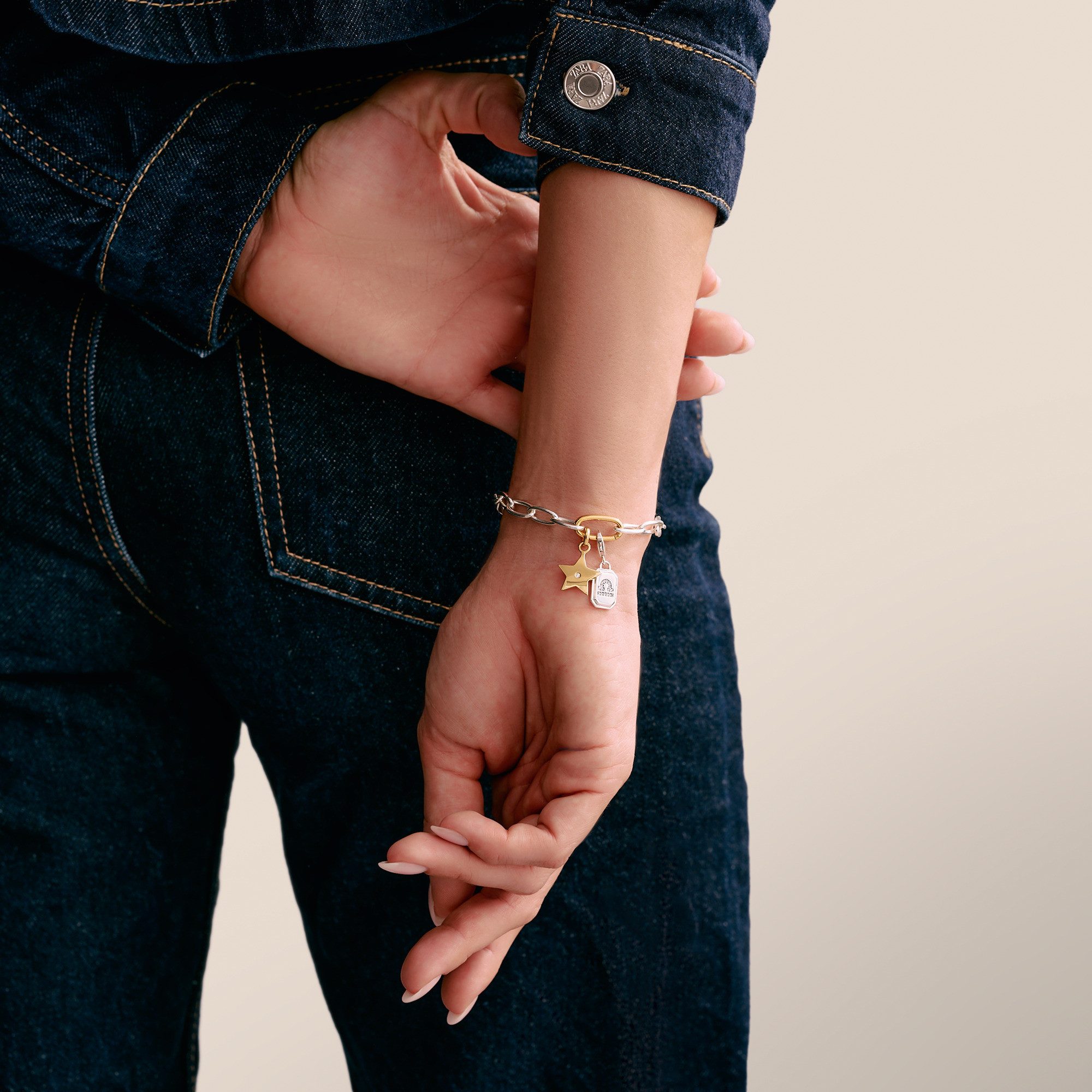 THOMAS SABO Charm Stern Charm Stern der Hoffnung - Connect, mit Zirkonia (synth)