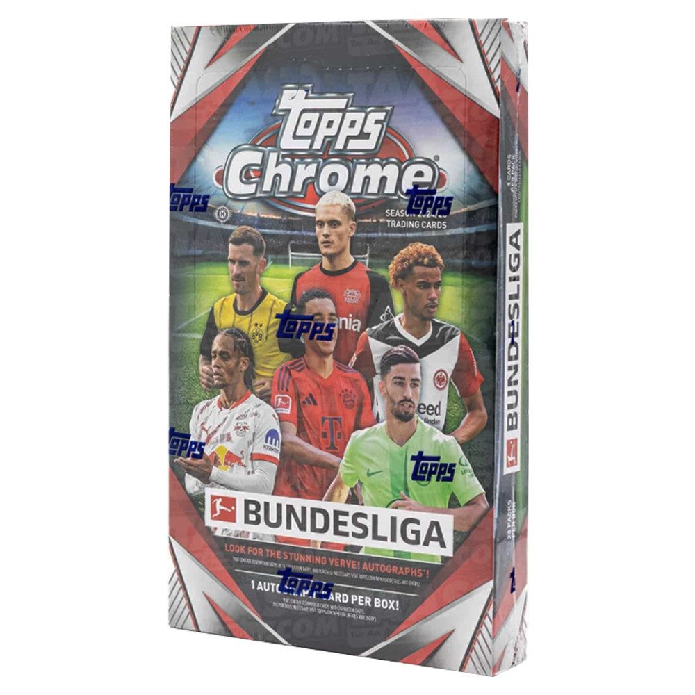 Topps Sammelkarte 2024-25 TOPPS Chrome Bundesliga Soccer Hobby Box