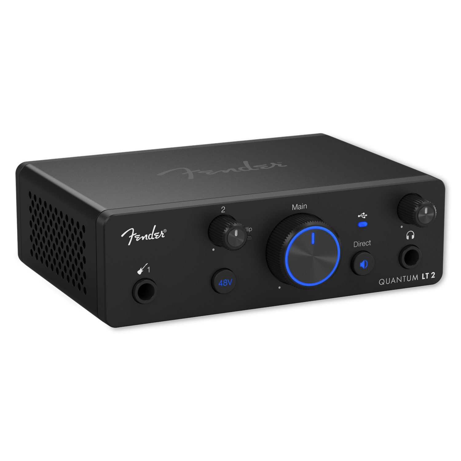 Fender Fender Audio-Interface Quantum LT 2 2-Kanal Digitales Aufnahmegerät (2x2 USB-C Audio-Interface für Musiker und Podcaster)