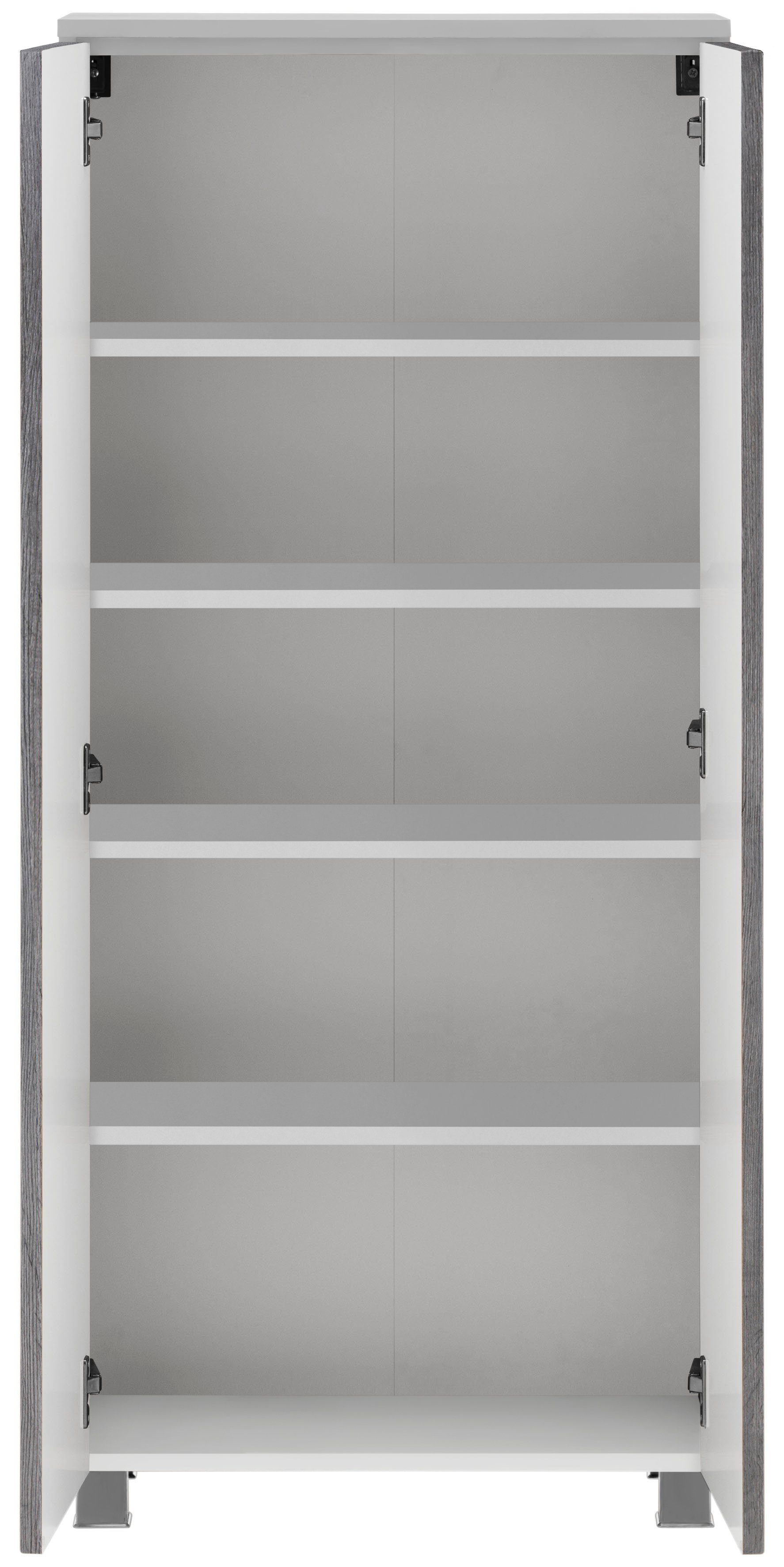 welltime Midischrank Trento, verschiedene Ausführungen und Farben Badmöbel, Badschrank, 60 cm breit, 2 Türen, viel Stauraum