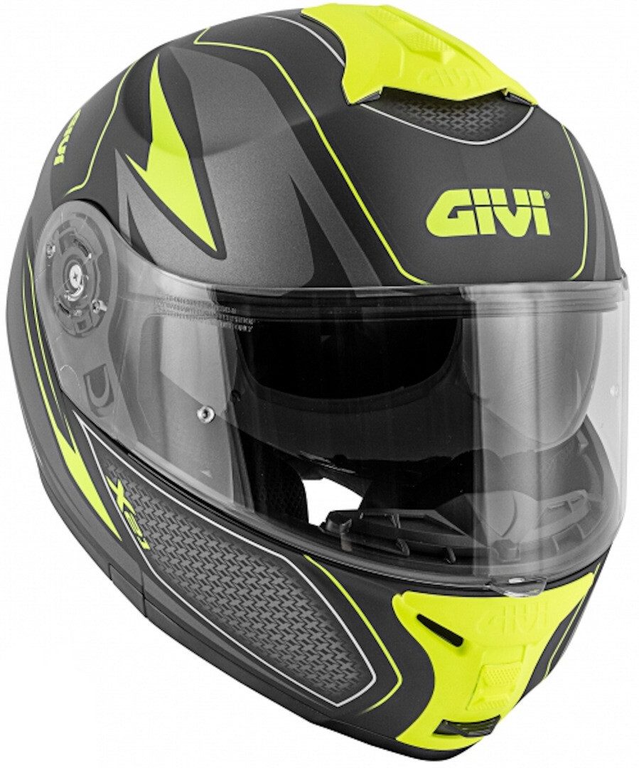 GIVI Motorradhelm X.21 Challenger Shiver Klapphelm, Sonnenvisier, Pinlock, Klapphelm, Herausnehmbares Innenfutter