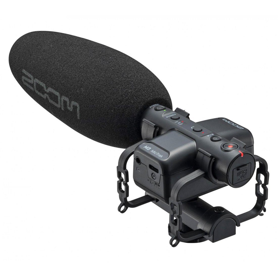 Zoom Audio Zoom M3 MicTrak Stereo Audio Recorder Digitales Aufnahmegerät (Stereo-Richtrohrmikrofon mit 90 Grad, 120 Grad und Mono)