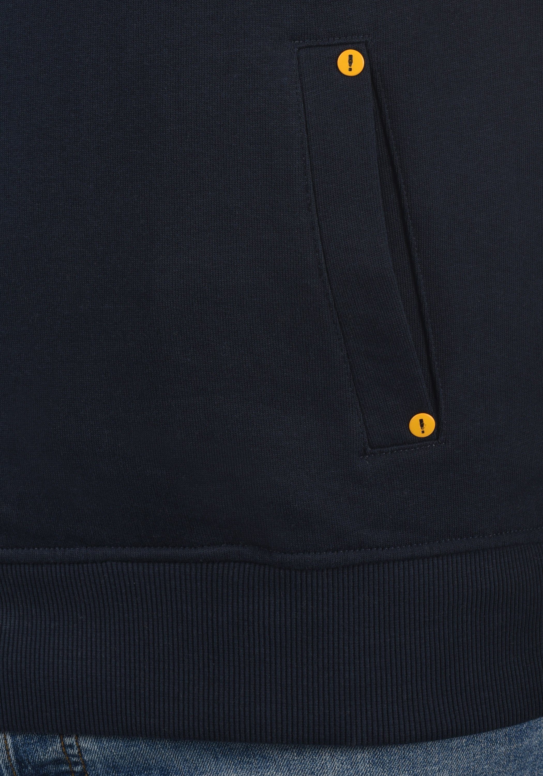 kontrastreichen mit farblichen Insignia !Solid Blue Kapuzenpullover (194010) SDKaan Details Sweatshirt