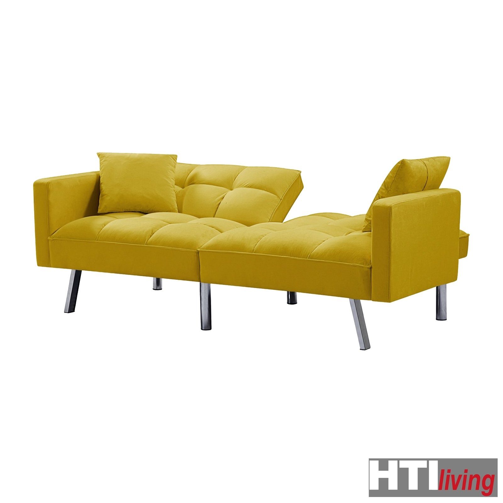 Kissen 2 Funktionscouch inklusive Stück, Schlafsofa HTI-Living Schlafsofa Brigga, Gelb