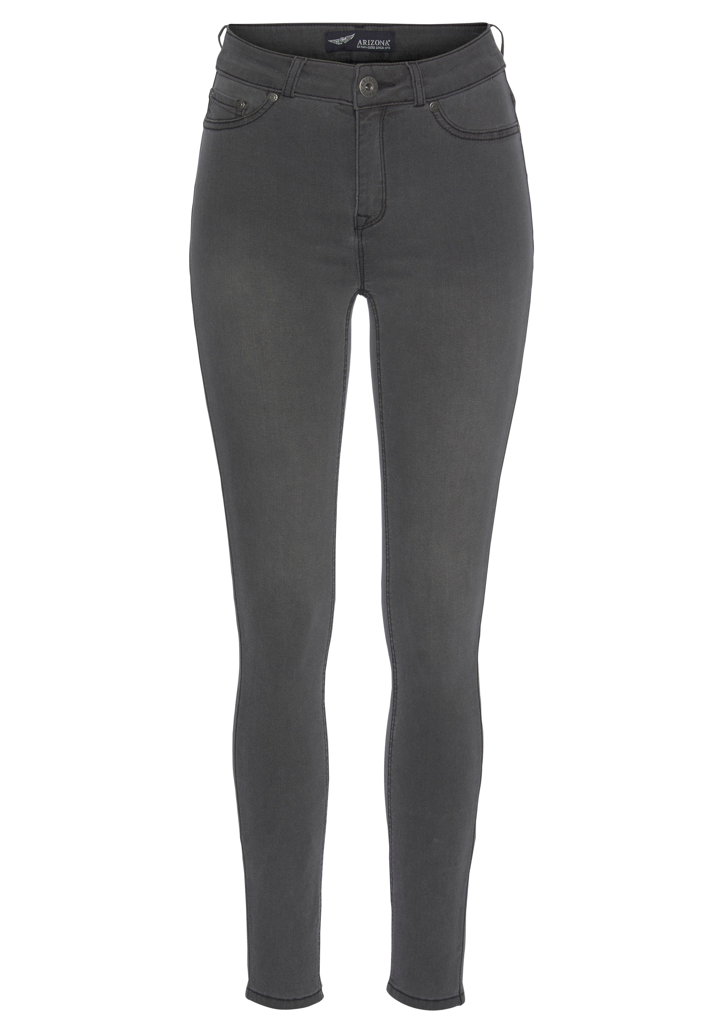 Arizona Skinny-fit-Jeans Ultra Stretch extra-eng geschnittene Beinform, modische Used-Waschung. Reduzierter Preis € 40,99. Unverbindliche Preisempfehlung € 49,99, (€ 40,99 pro 1 Stk)