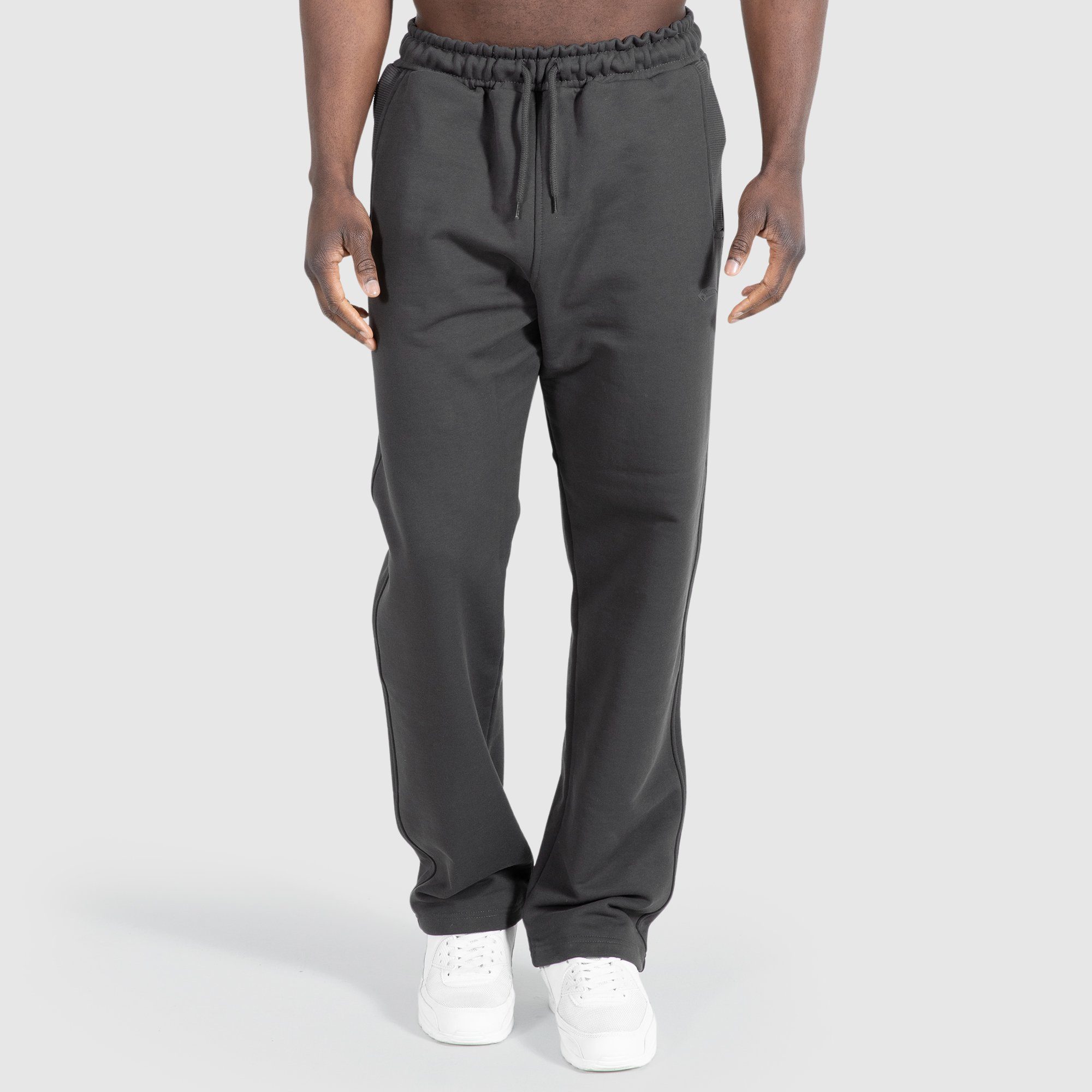 SMILODOX Jogginghose Herren – Oversize, Flauschig Warm Mit Reißverschlusstaschen & Tunnelzug
