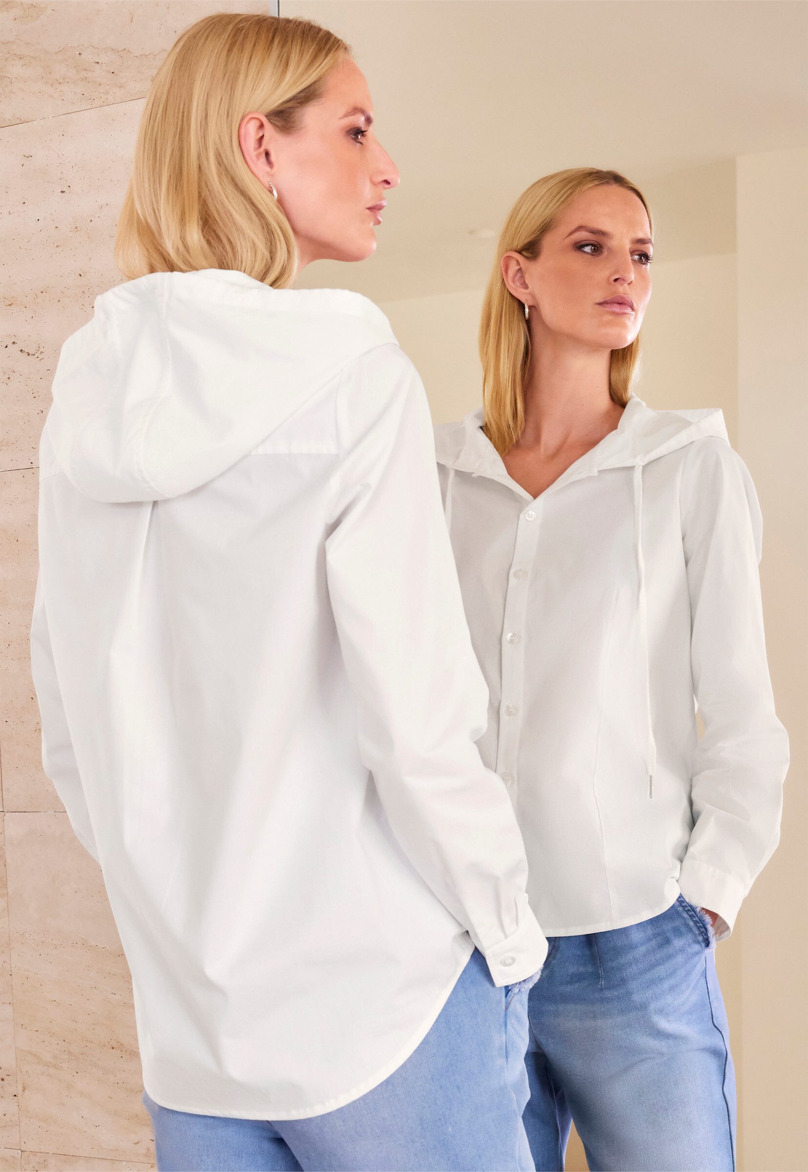 heine Klassische Bluse Bluse Langarm