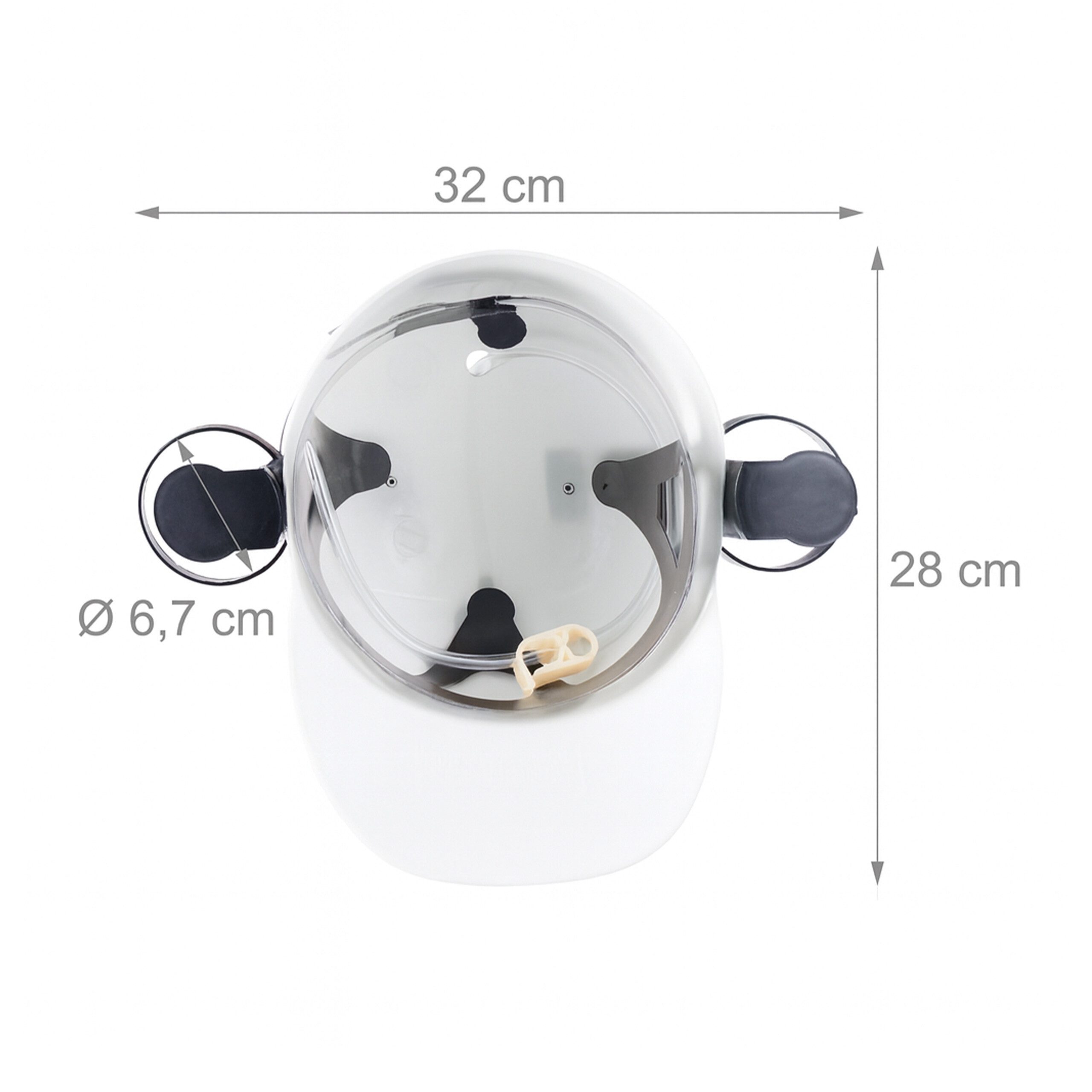 relaxdays Partyanzug 4x Party Trinkhelm, weiß