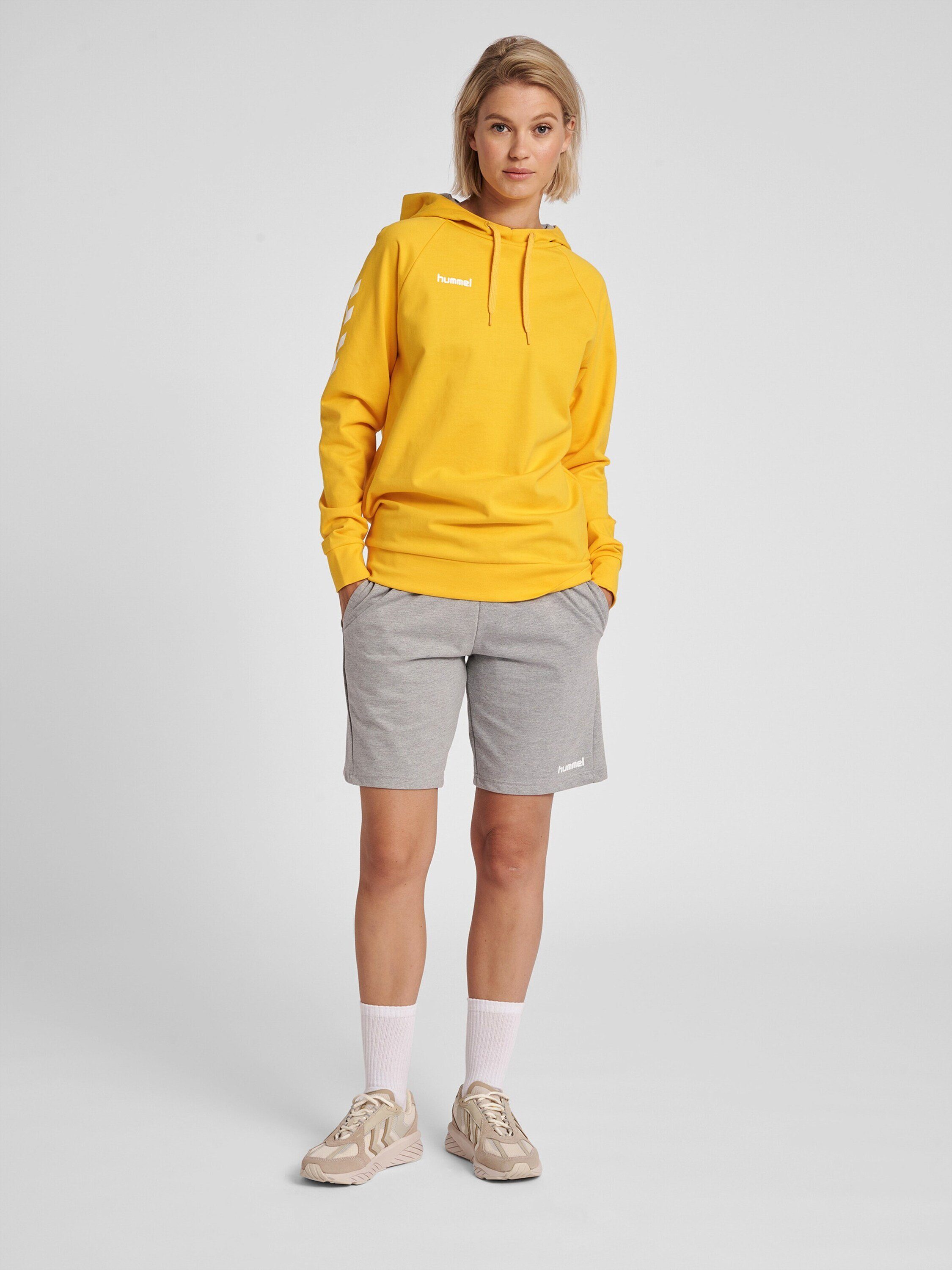 Details (1-tlg) Gelb Plain/ohne Sweatshirt hummel