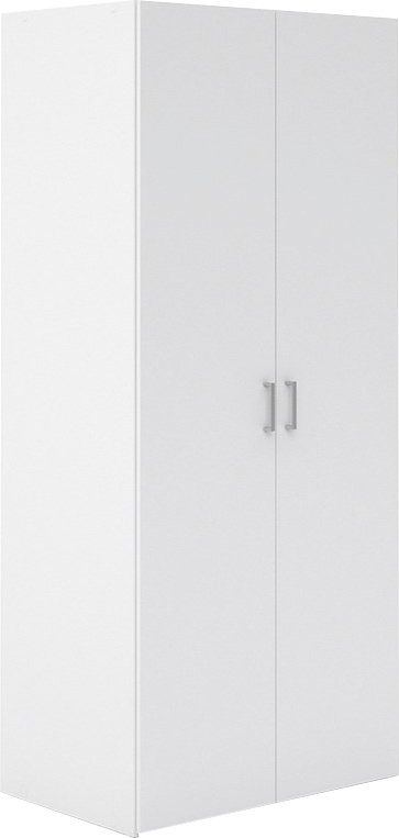 Home affaire Kleiderschrank graue Stangengriffe, einfache Selbstmontage, 175,4 x 77,6 x 49,52 cm