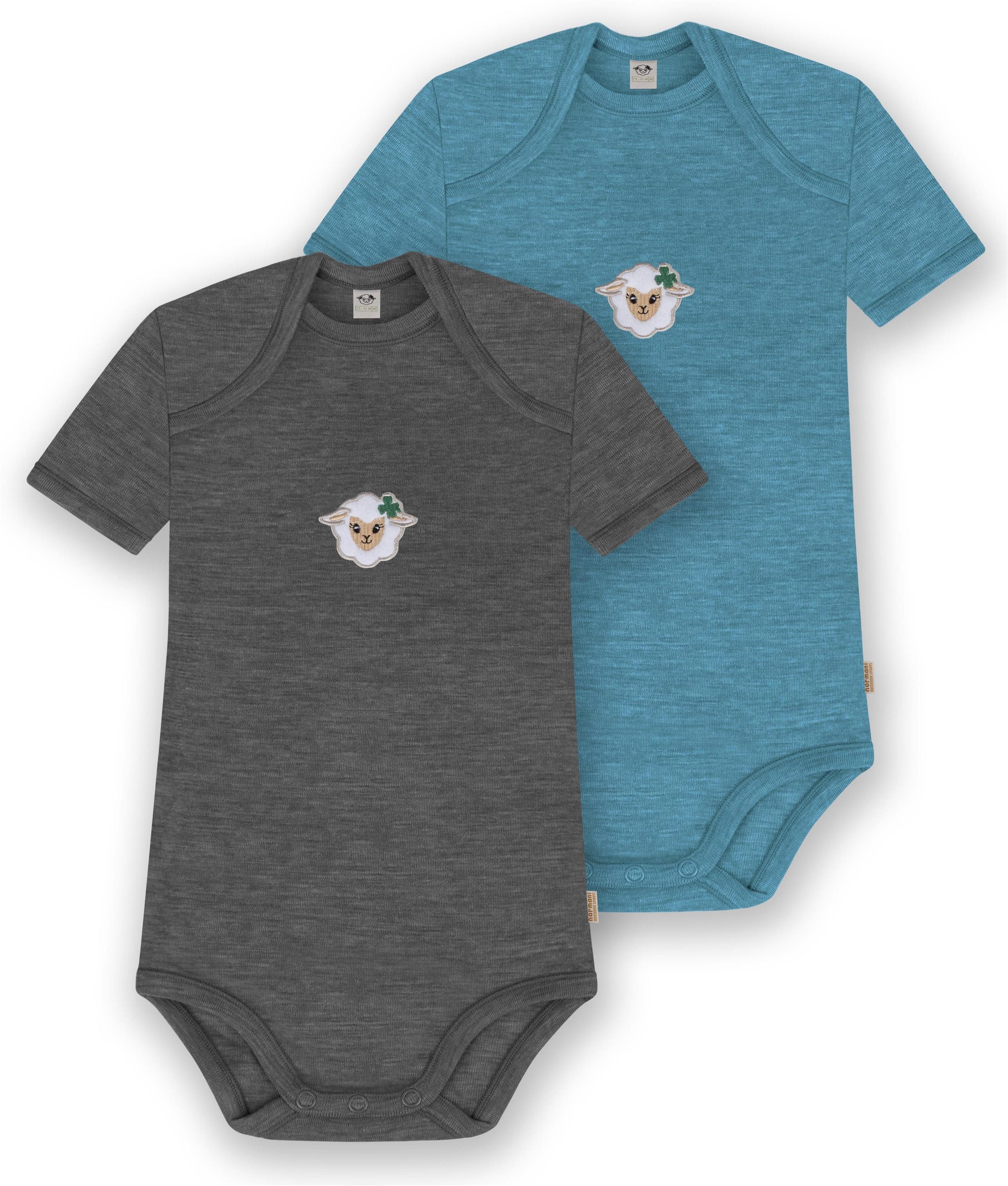 Kurzarmbody 2er Set Baby Merino Body Kurzarm Tauranga