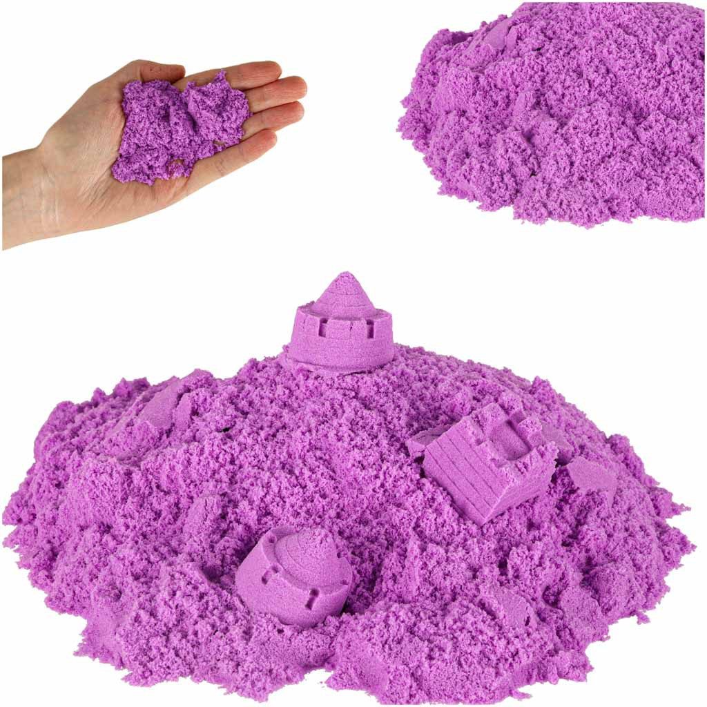 Ikonka Knetsand Spielsand Modelliersand Kreativsand (Spar-Set, 1-tlg., 1 kg formbar), formbar, trocknet nicht aus, klebt nicht, 1 kg