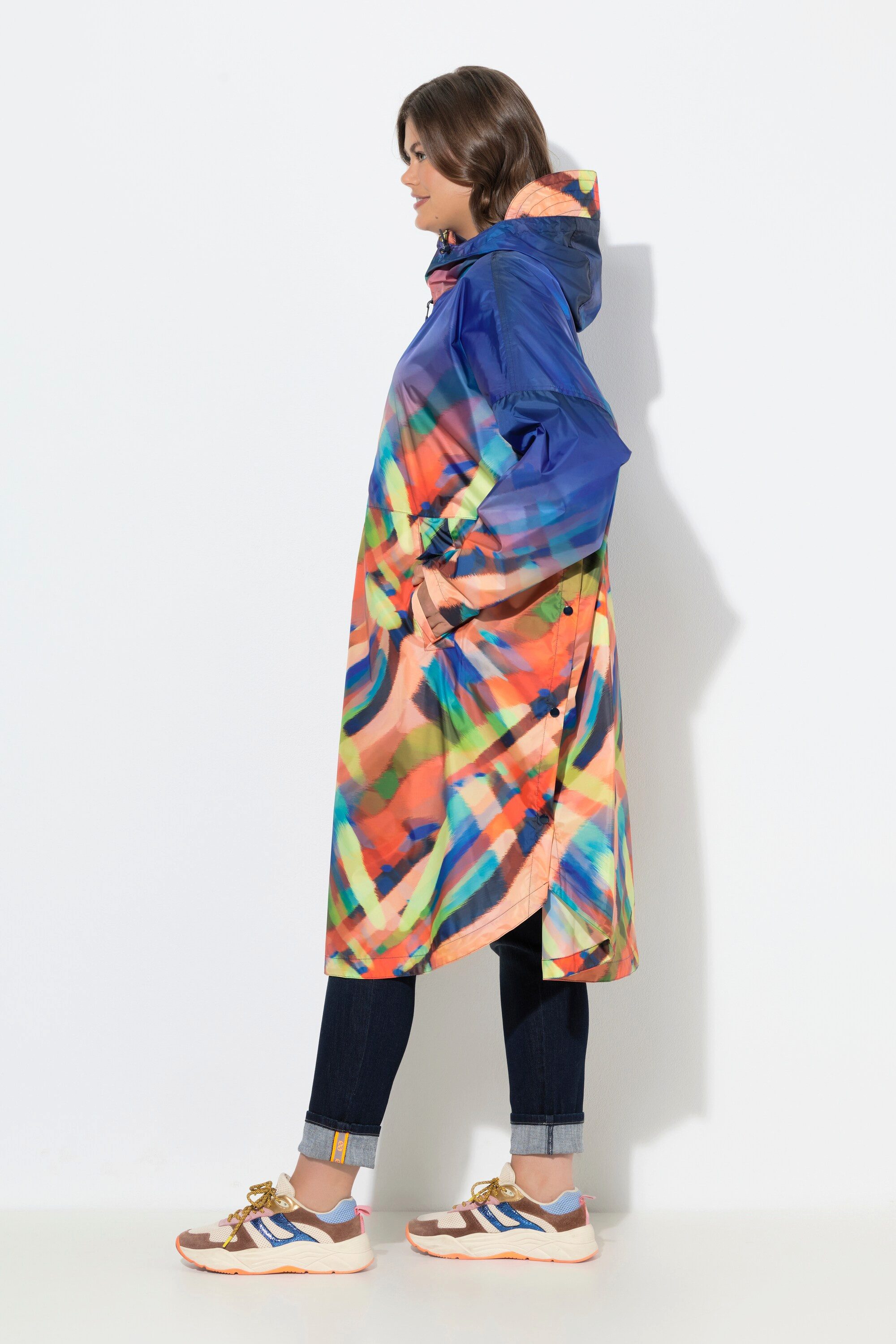 Laurasøn Funktionsjacke Funktions-Regencape Unisex Print Kapuze – Bild 4 von 4