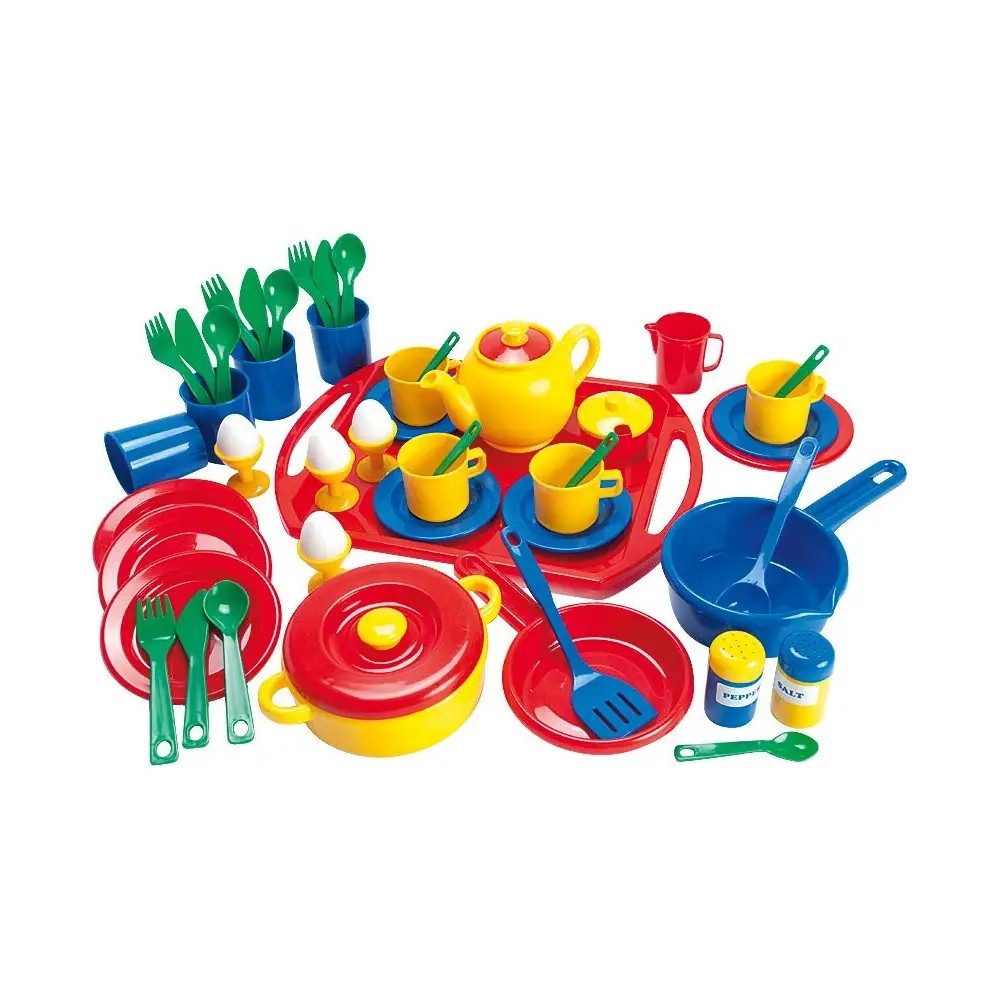 Vedes Spiel-Kochgeschirr Dantoy A/S 8999 Geschirrset 57-teilig, aus Kunststoff, ab 3 Jahren