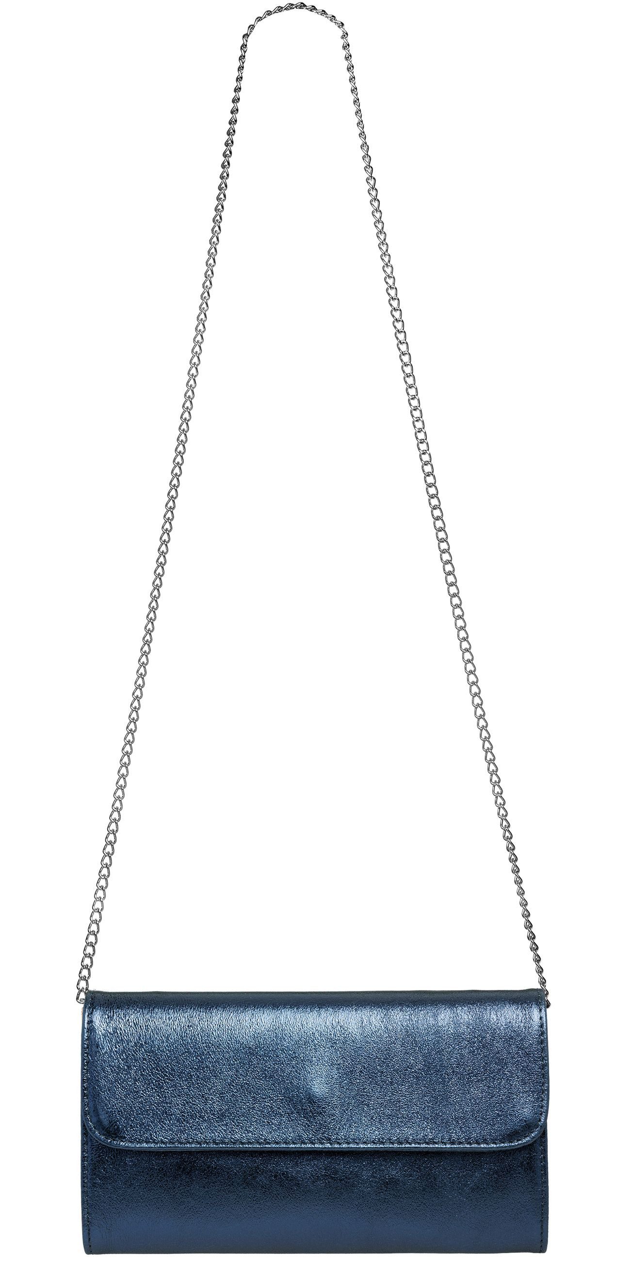 Caspar Clutch Abendtasche Metallic Leder Damen günstig online kaufen