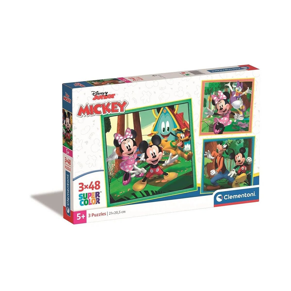 Clementoni® Lernspielzeug Disney Mickey Clubhouse 3x48 Teile Puzzle Clementoni