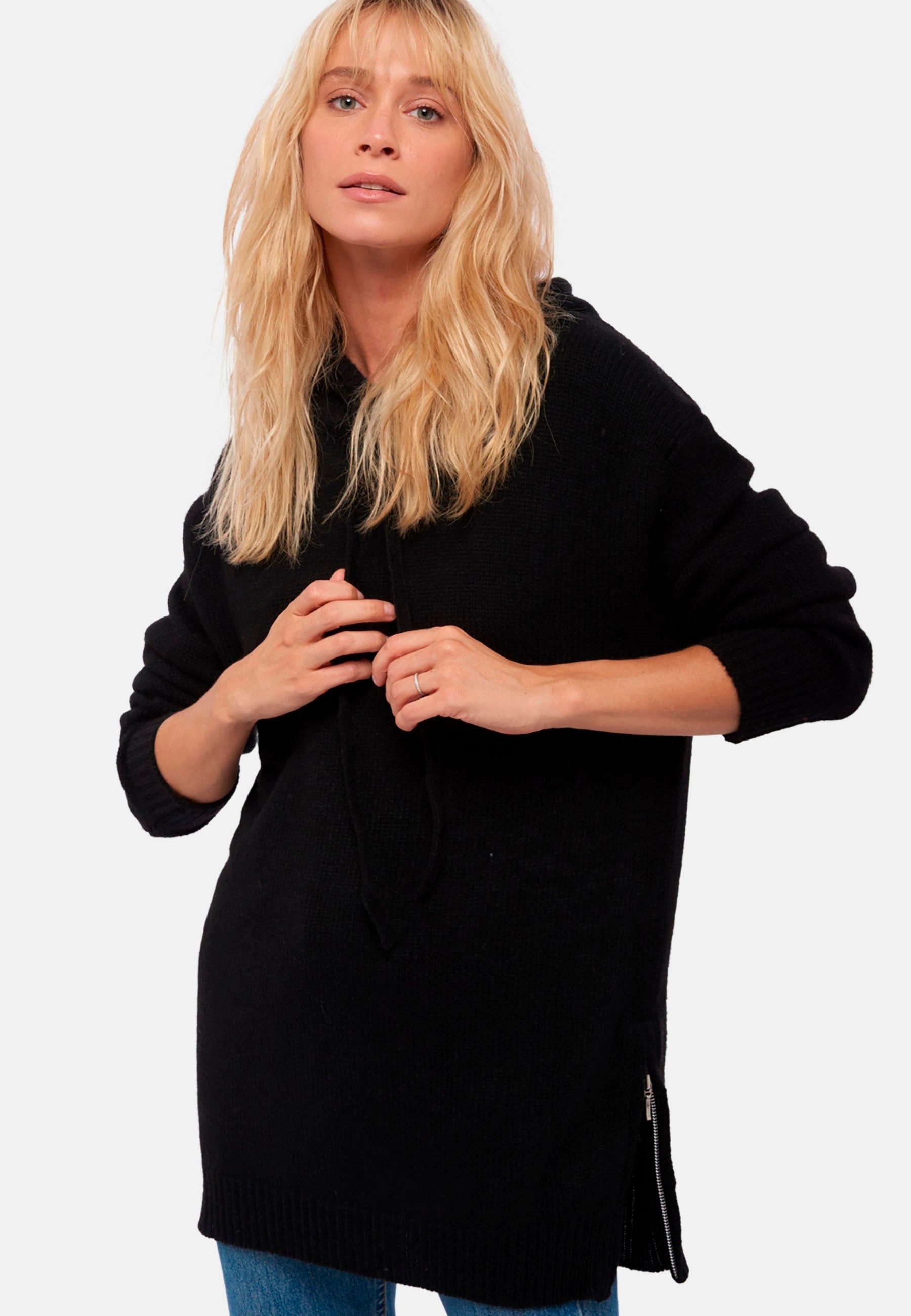 Robe En Laine Made In Italy - Taille 8, Noir, Occasion Très Bon état