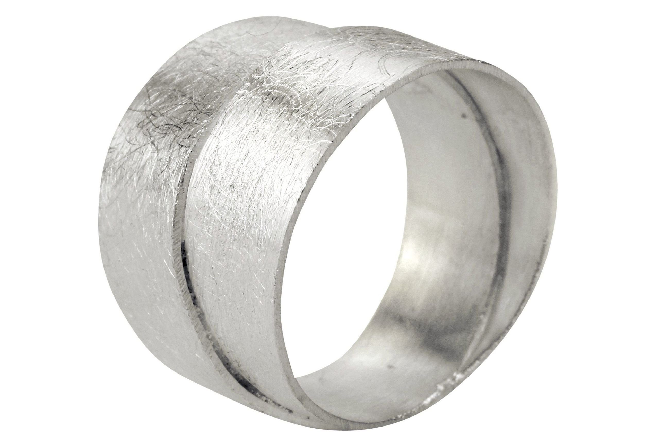 SILBERMOOS Silberring Doppelt-gewickelter Schmiedering, 925 Sterling günstig online kaufen