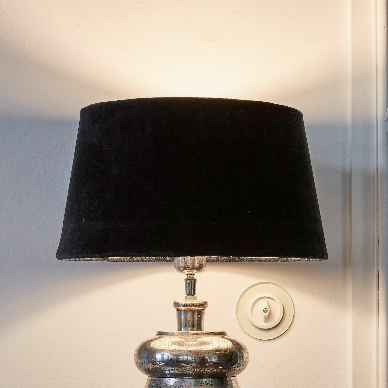 Mirabeau Lampenschirm Lampenschirm Anfor samtschwarz