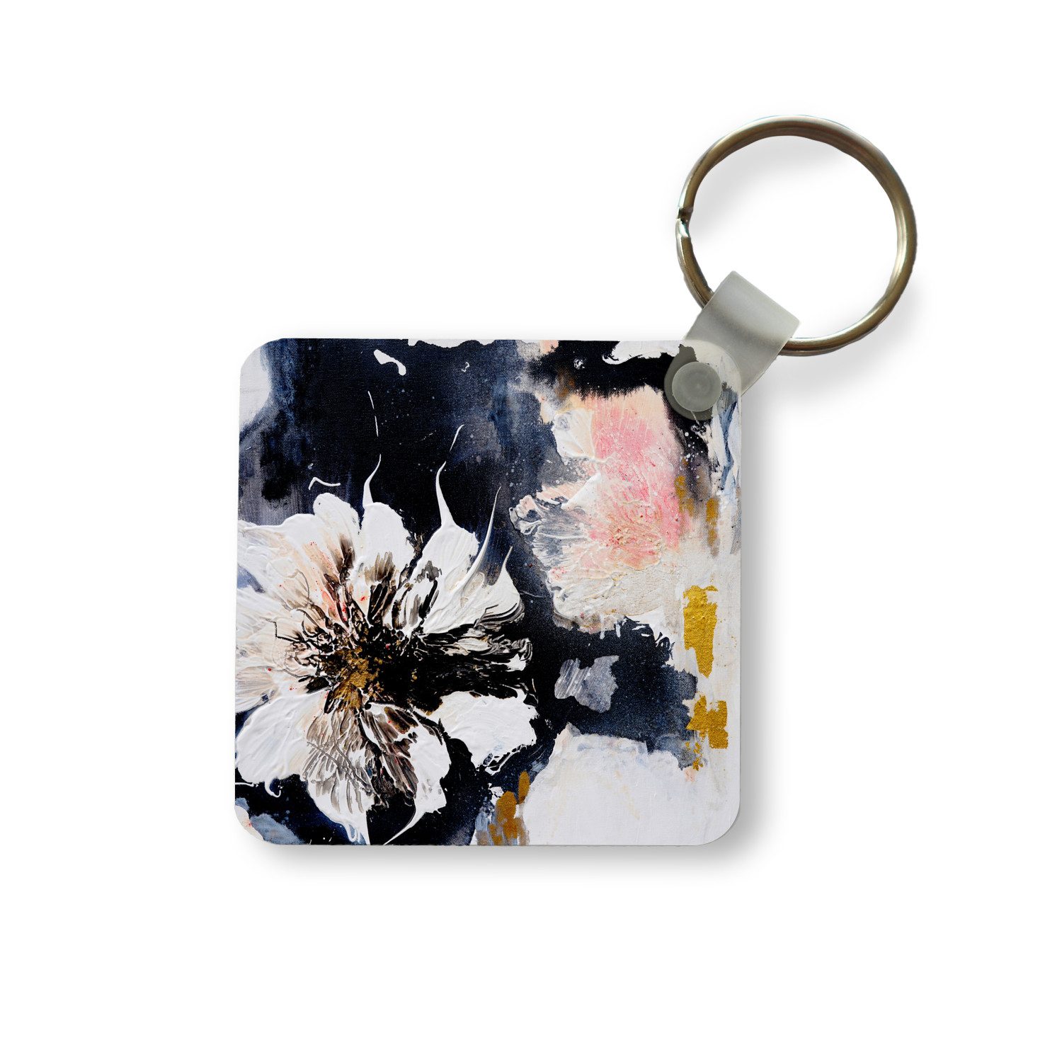 Schlüsselanhänger Blumen - Kunst - Abstrakt - Malerei